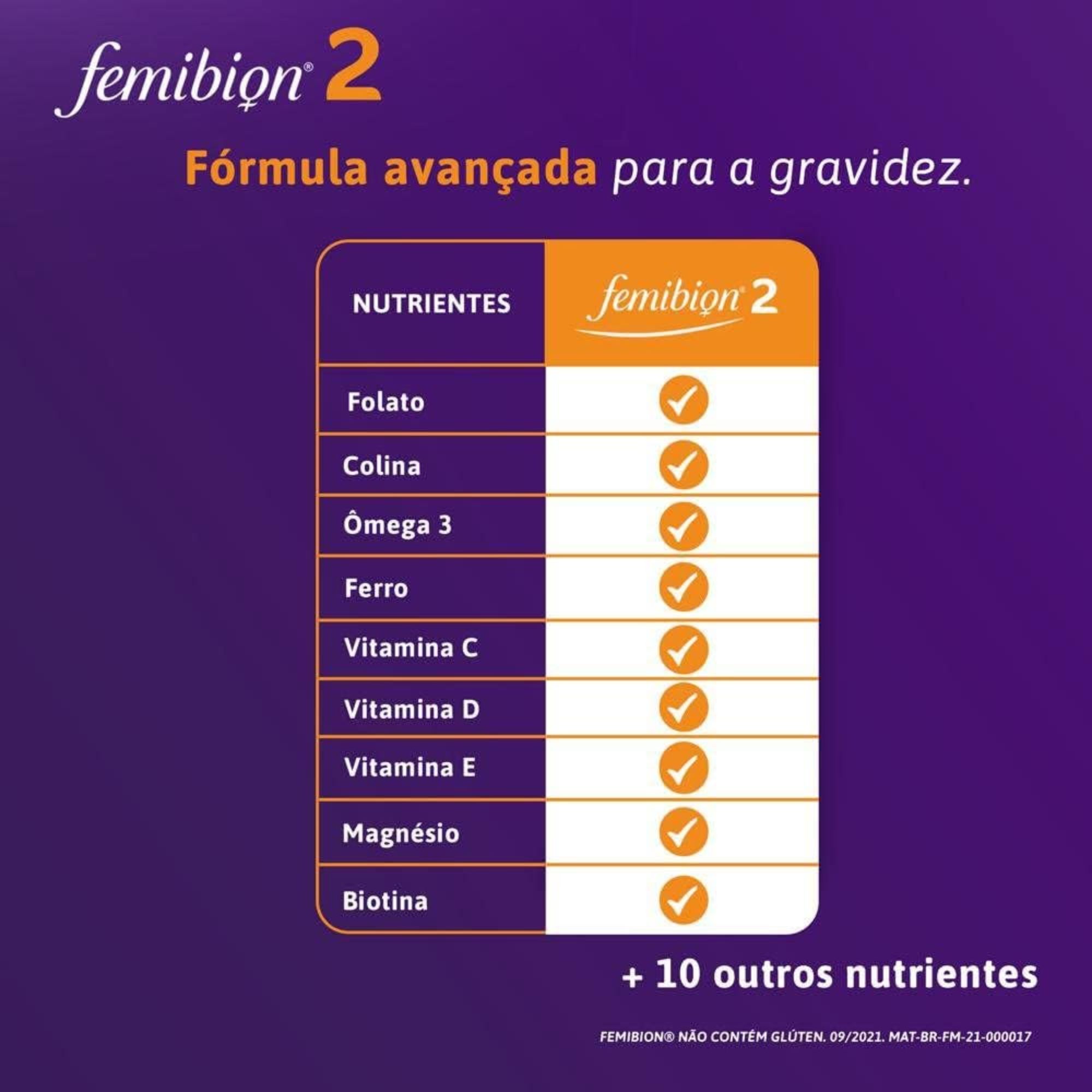 Multivitamínico Femibion 2 Gravidez 28 Comprimidos + 28 Cápsulas - Imagem 5