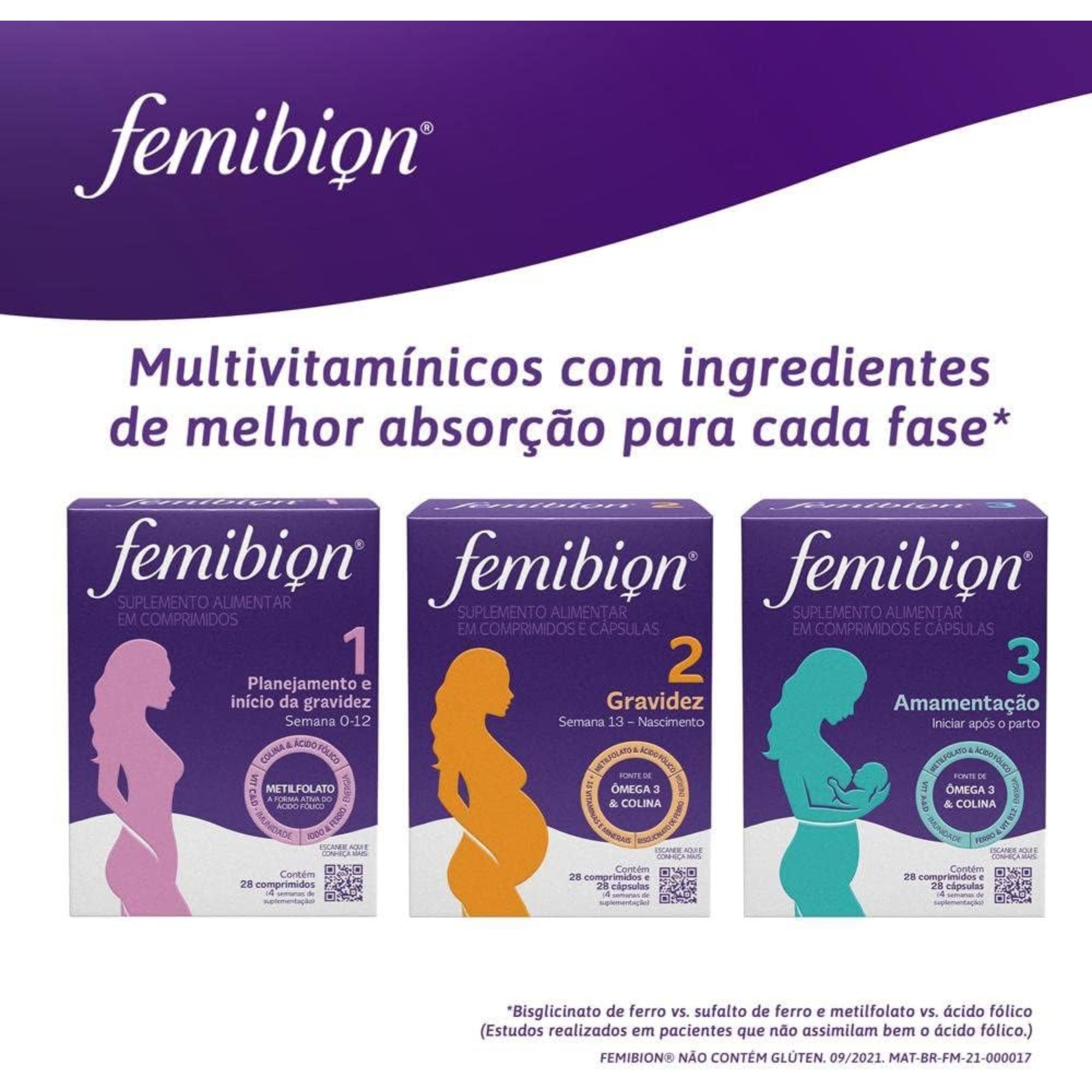 Multivitamínico Femibion 2 Gravidez 28 Comprimidos + 28 Cápsulas - Imagem 8
