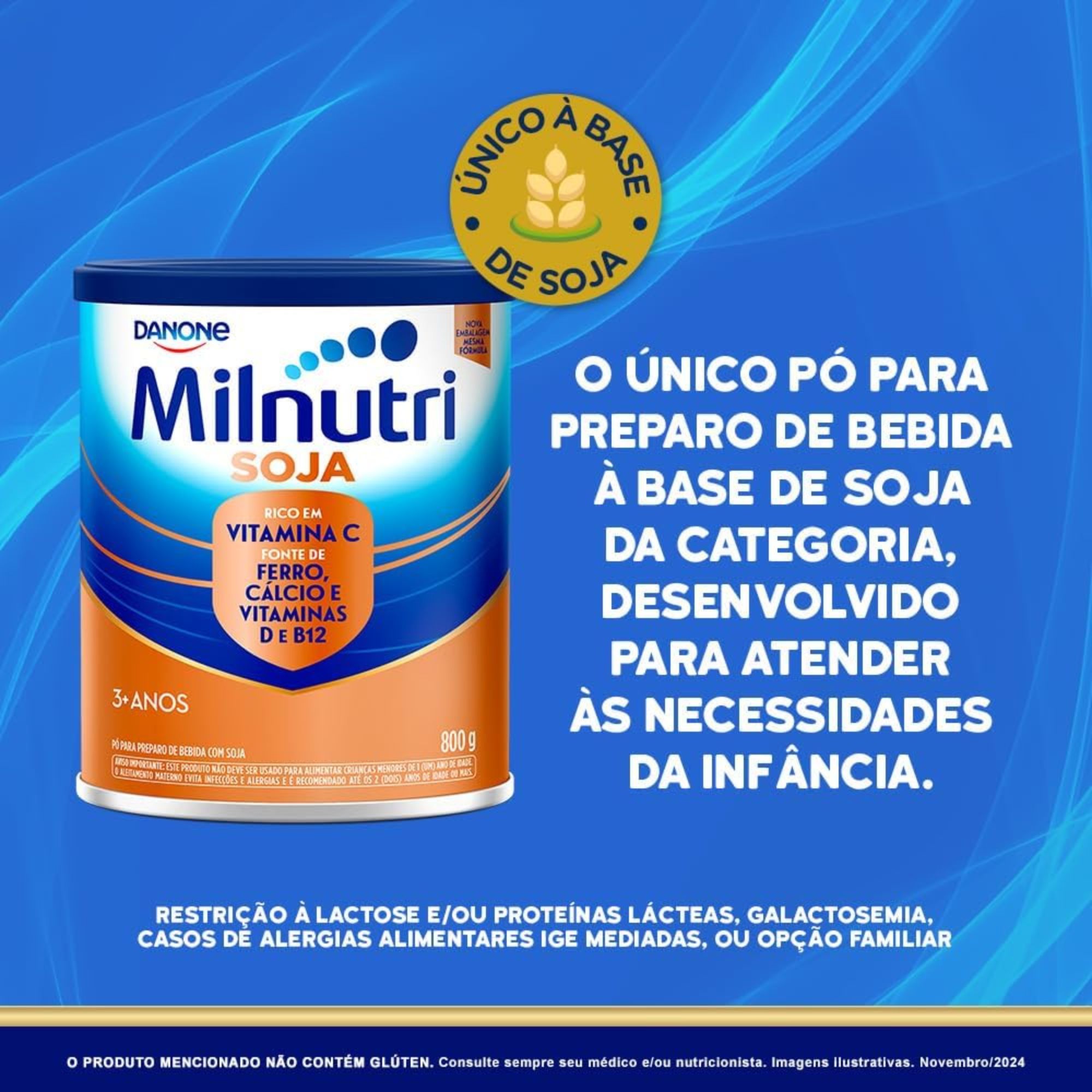 Composto Lácteo Milnutri Premium Soja 800g - Imagem 3