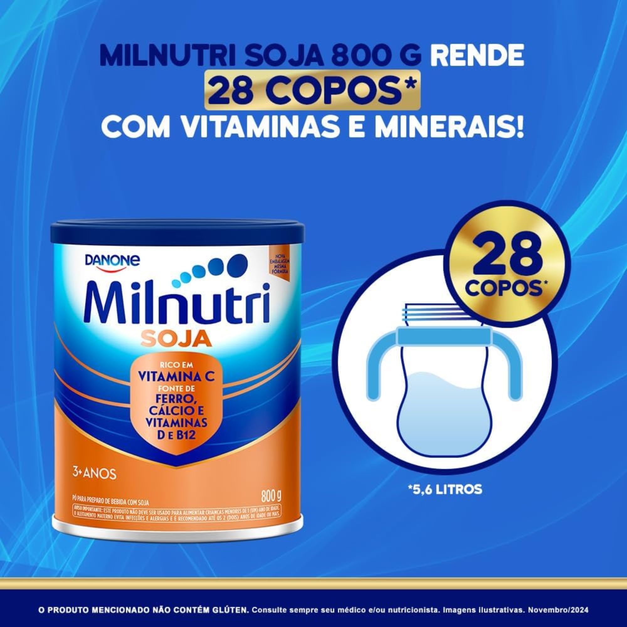Composto Lácteo Milnutri Premium Soja 800g - Imagem 5