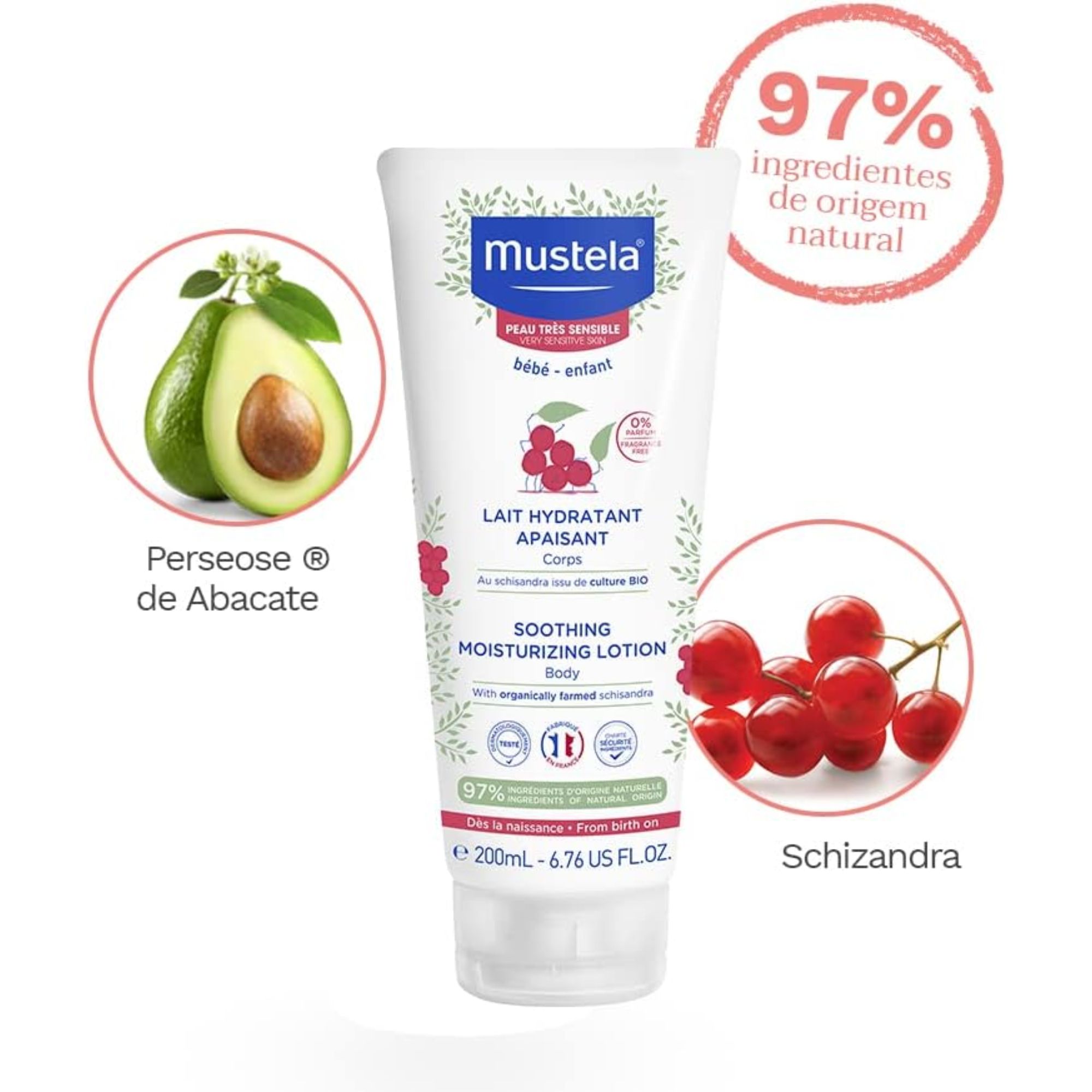 Hidratante Calmante Mustela Para Pele Muito Sensível 200ml - Imagem 4