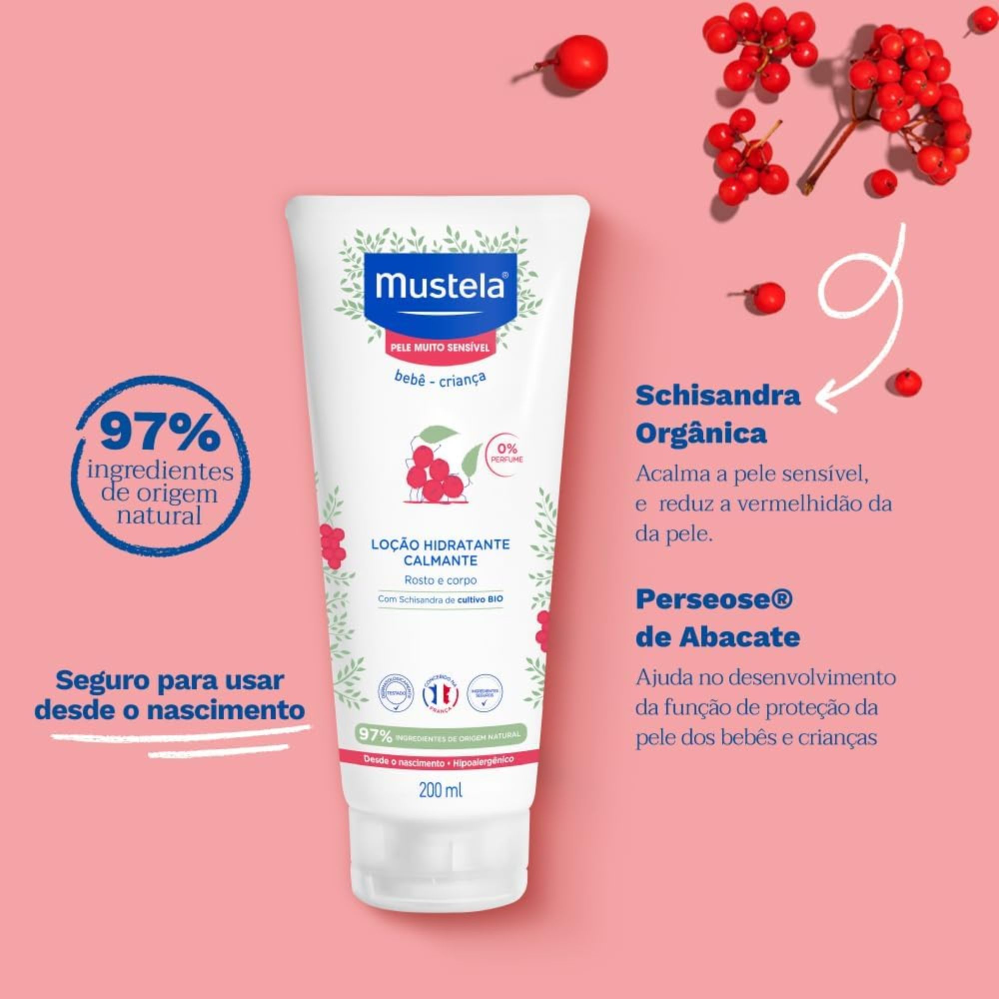 Hidratante Calmante Mustela Para Pele Muito Sensível 200ml - Imagem 5