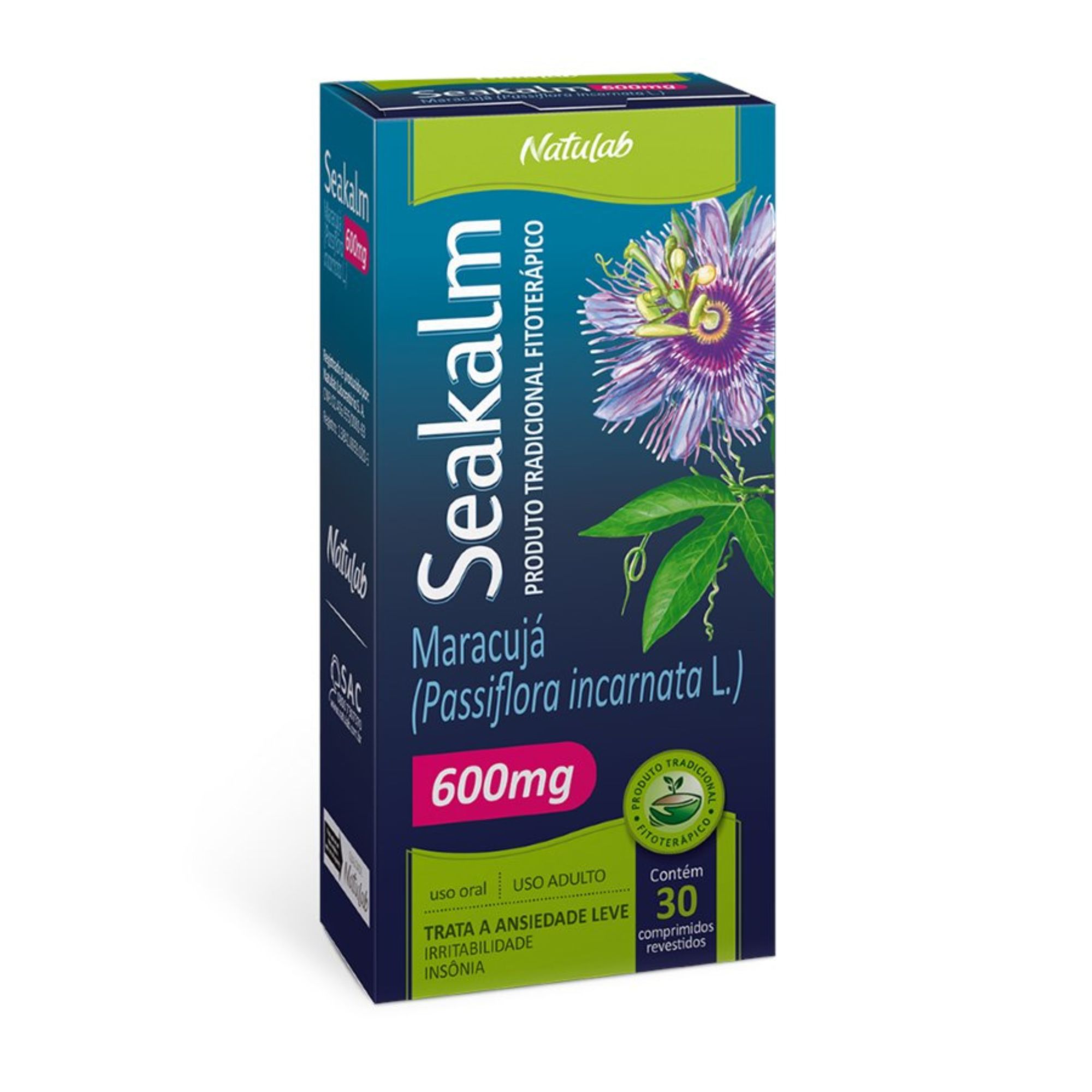 Seakalm 600mg 30 Comprimidos Revestidos