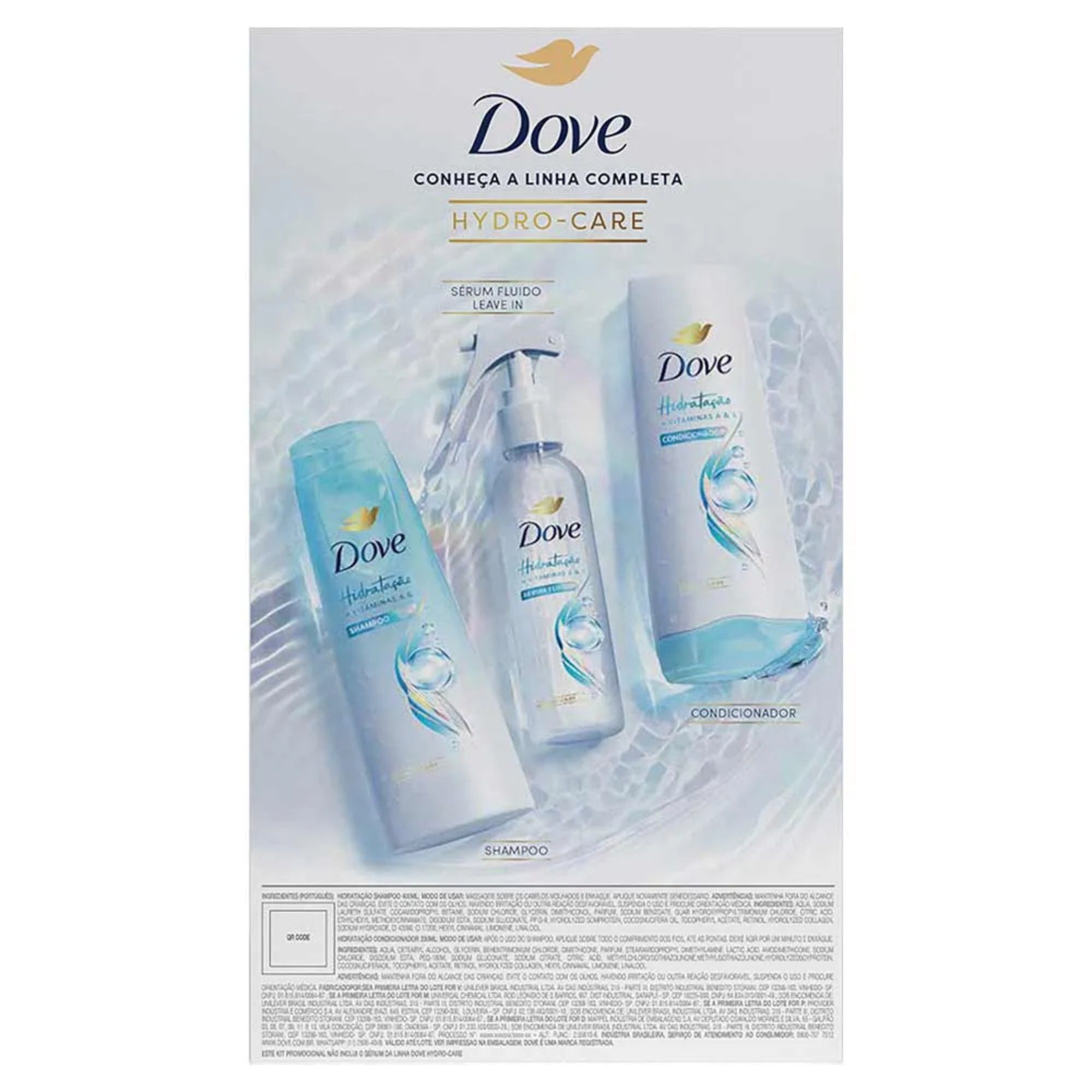 Kit Dove Hidratação + Vitaminas A & E Shampoo 400ml + Condicionador 200ml - Imagem 3