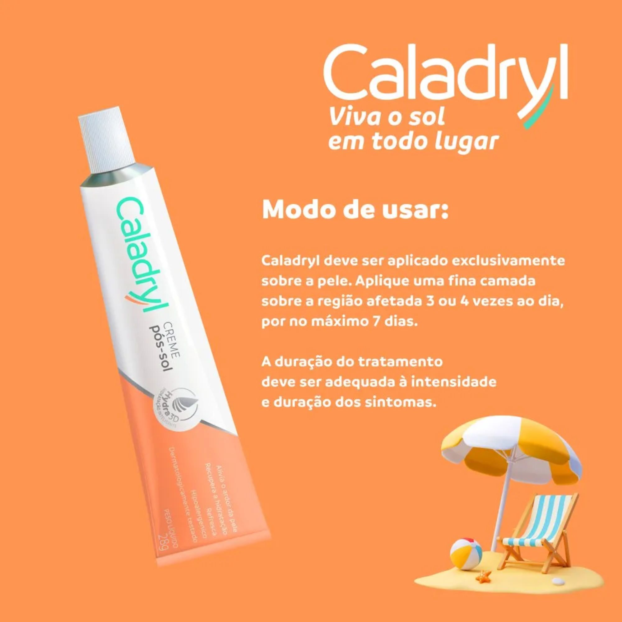 Creme Pós-sol Caladryl 28g - Imagem 2