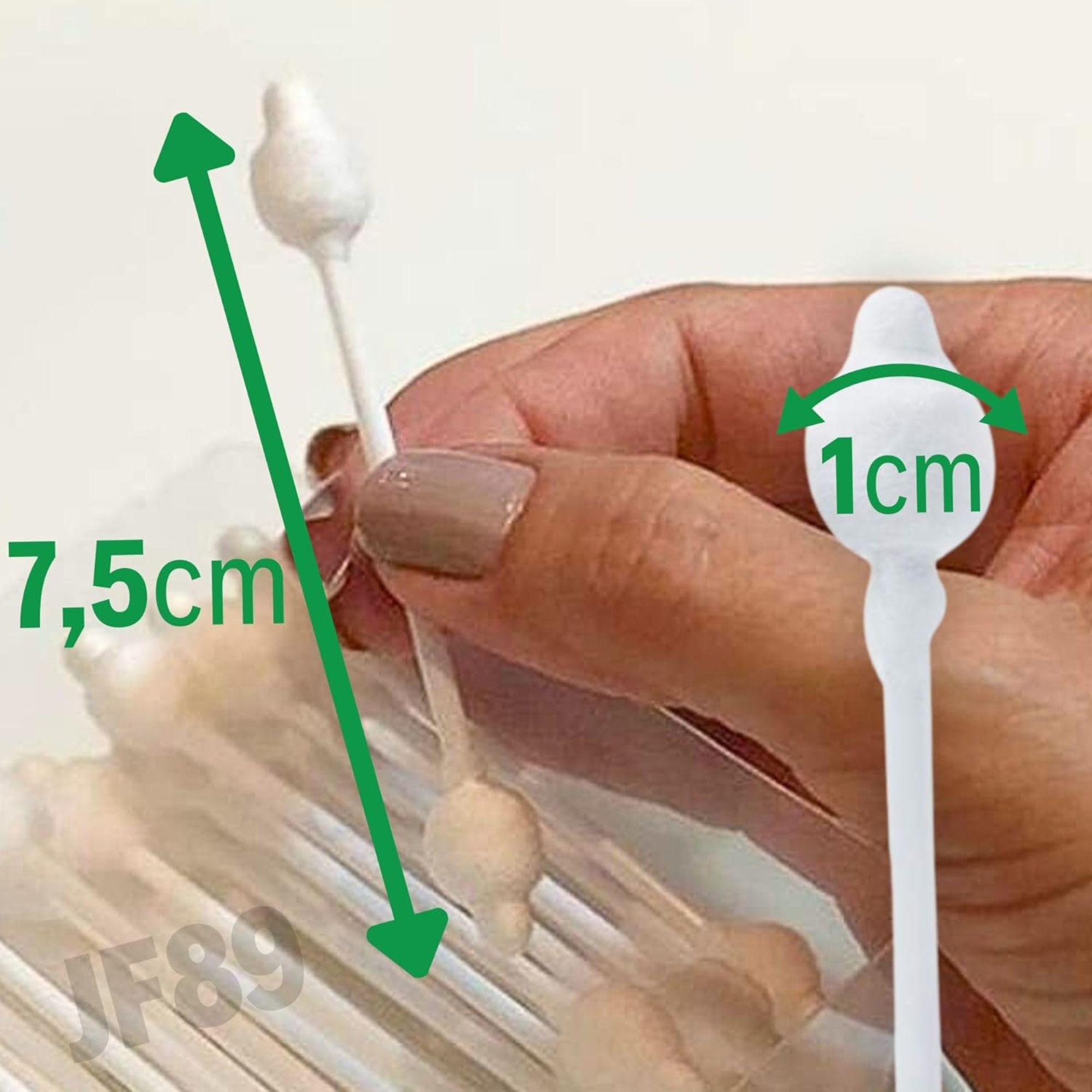 Hastes Flexíveis Bebê Bellacotton 50 Unidades - Imagem 3