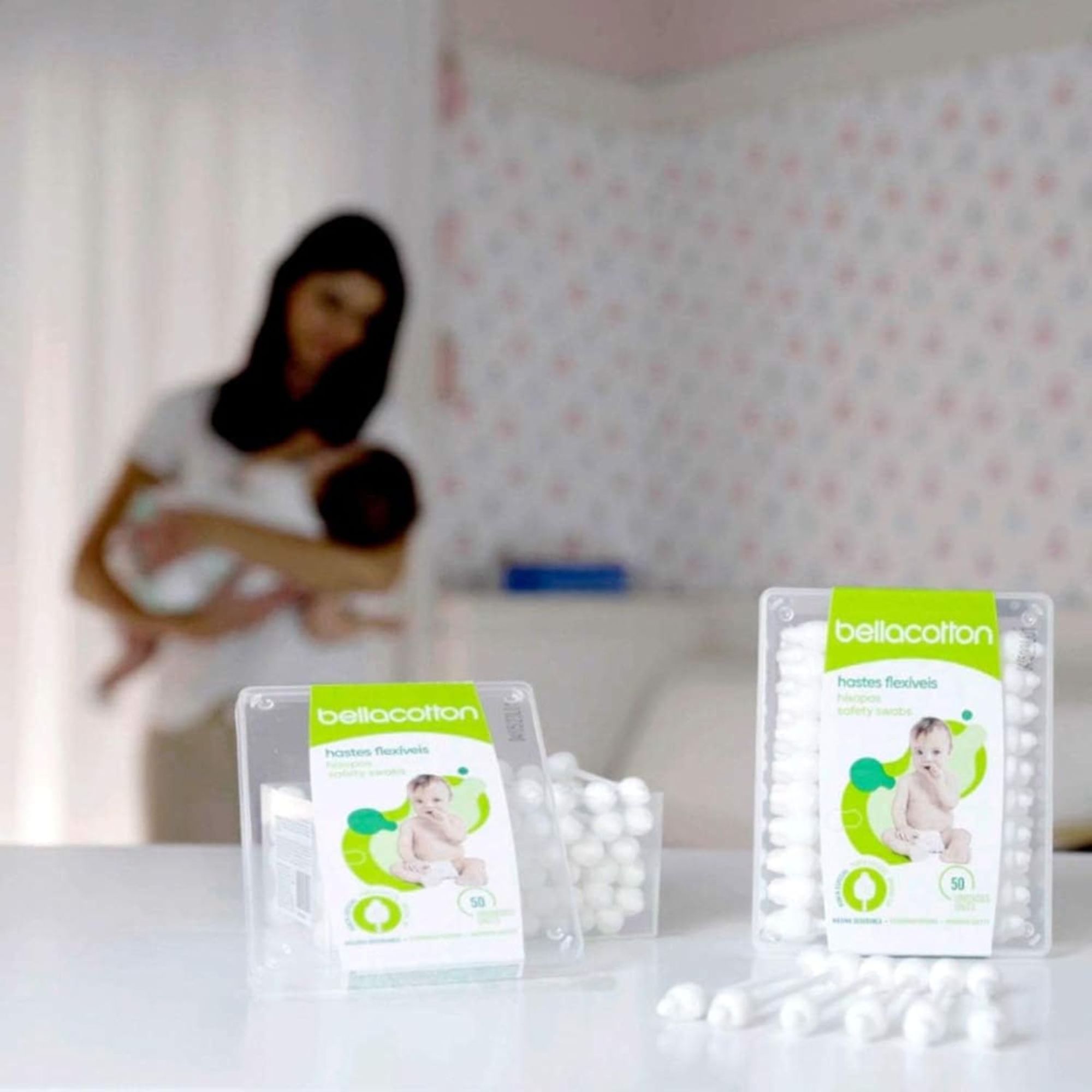 Hastes Flexíveis Bebê Bellacotton 50 Unidades - Imagem 7