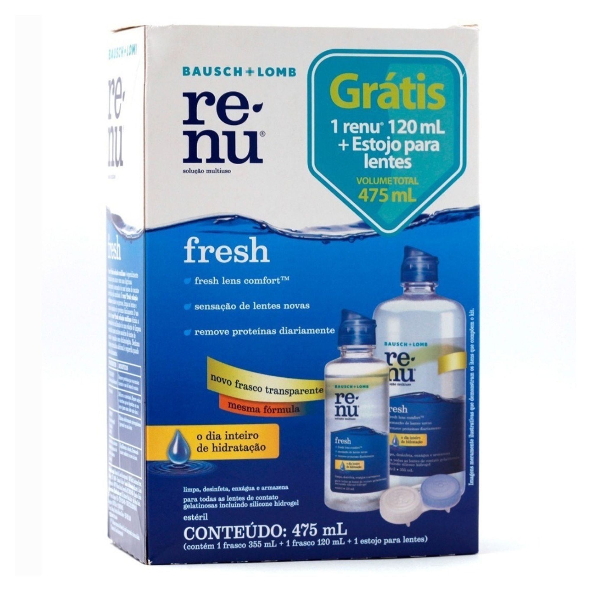 Kit Renu Fresh 355ml + 120ml + Estojo Para Lentes - Imagem 2