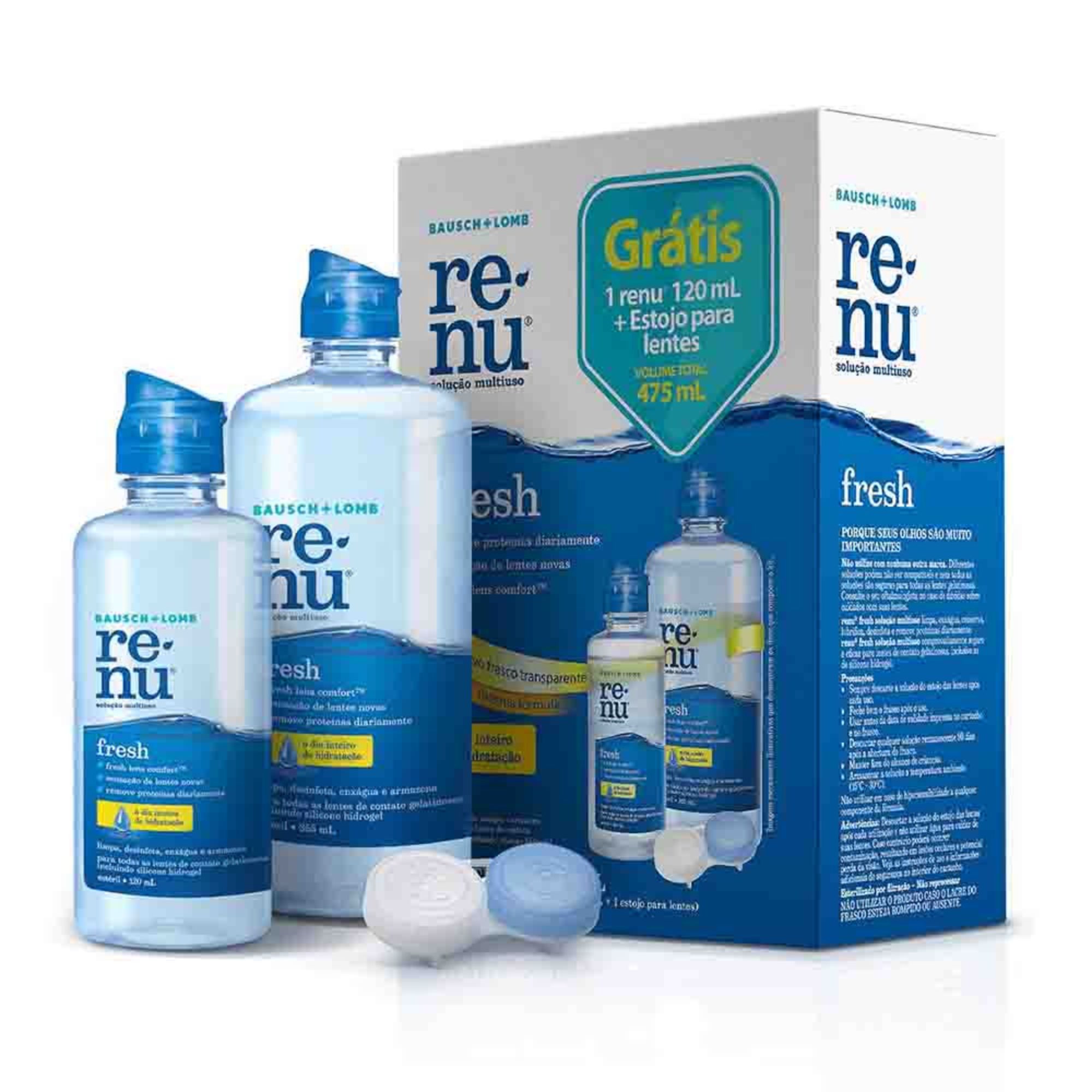 Kit Renu Fresh 355ml + 120ml + Estojo Para Lentes - Imagem 3