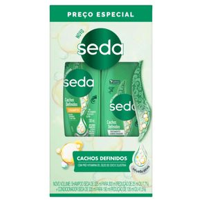 Kit Seda Cachos Definidos Shampoo 300Ml + Condicionador 190Ml