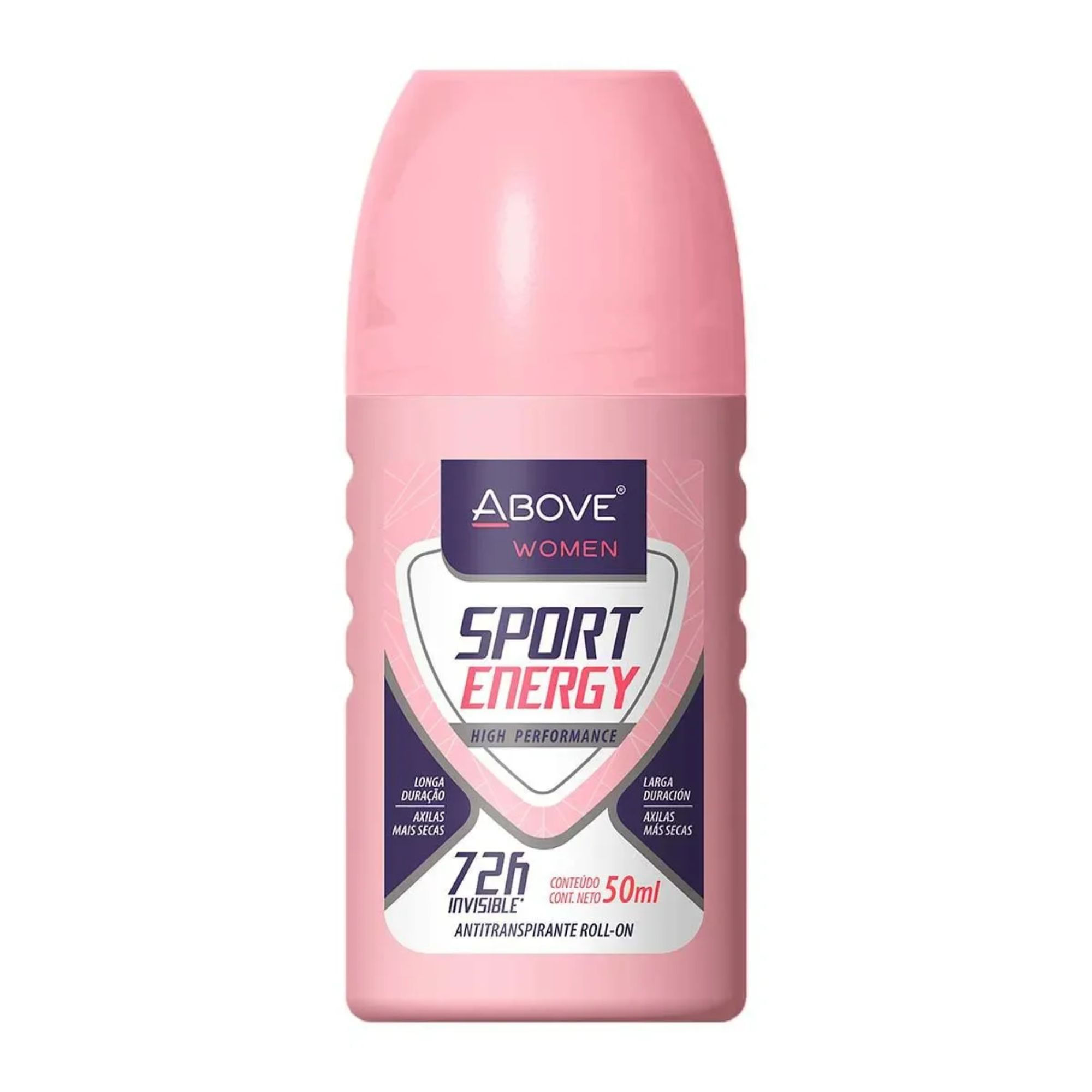 Desodorante Roll-on Above Women Sport Energy 72h Sem Álcool 50ml
