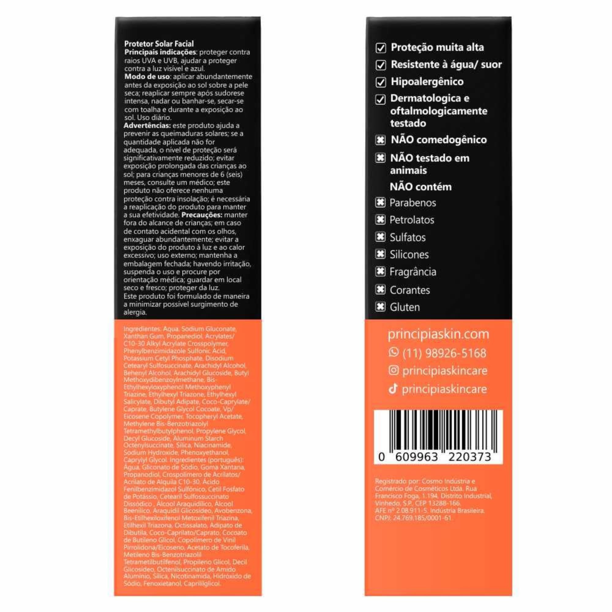 Protetor Solar Principia Skincare Ps-01 Fps60 40ml - Imagem 3