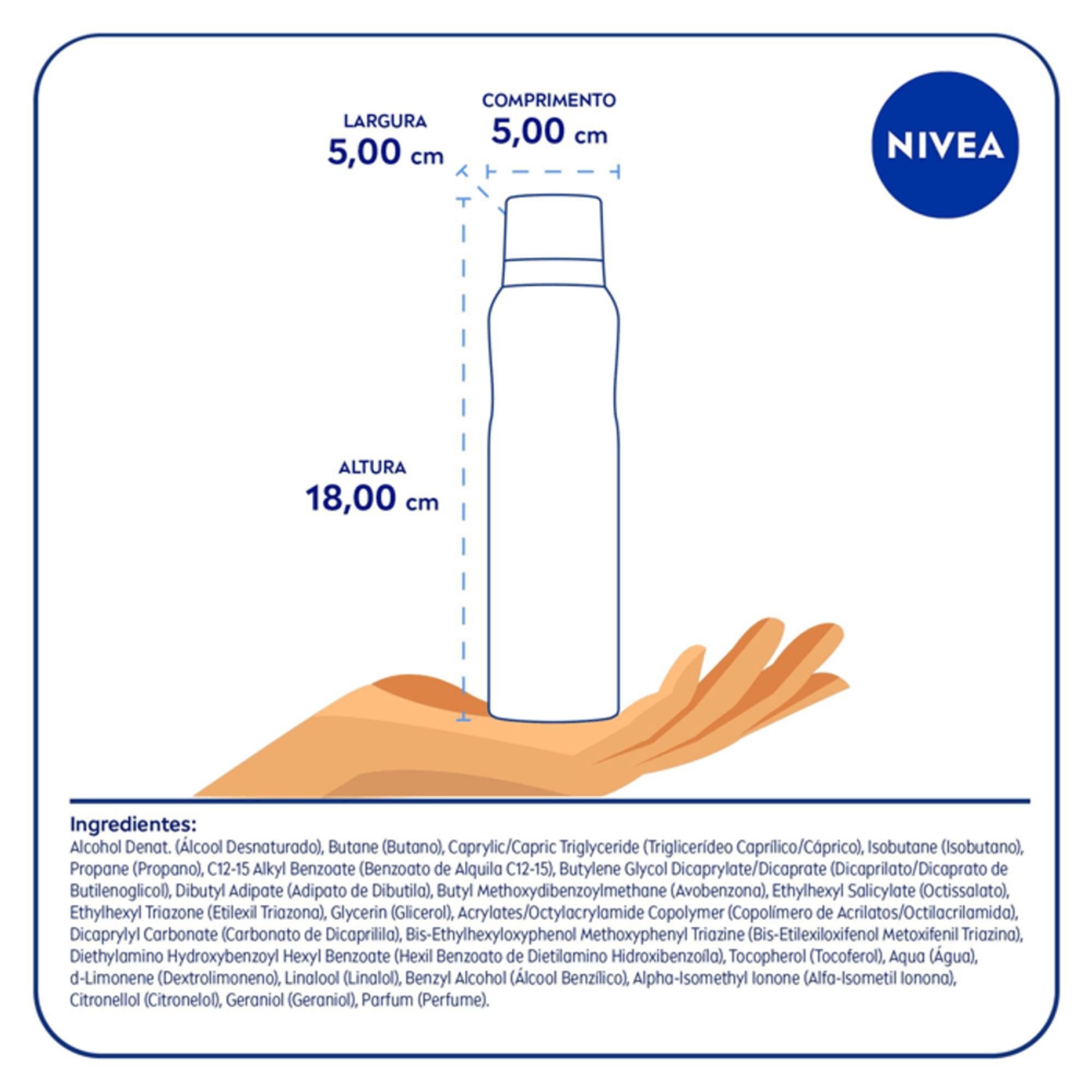 Protetor Solar Spray Nivea Sun Protect & Toque Seco Fps30 200ml - Imagem 7
