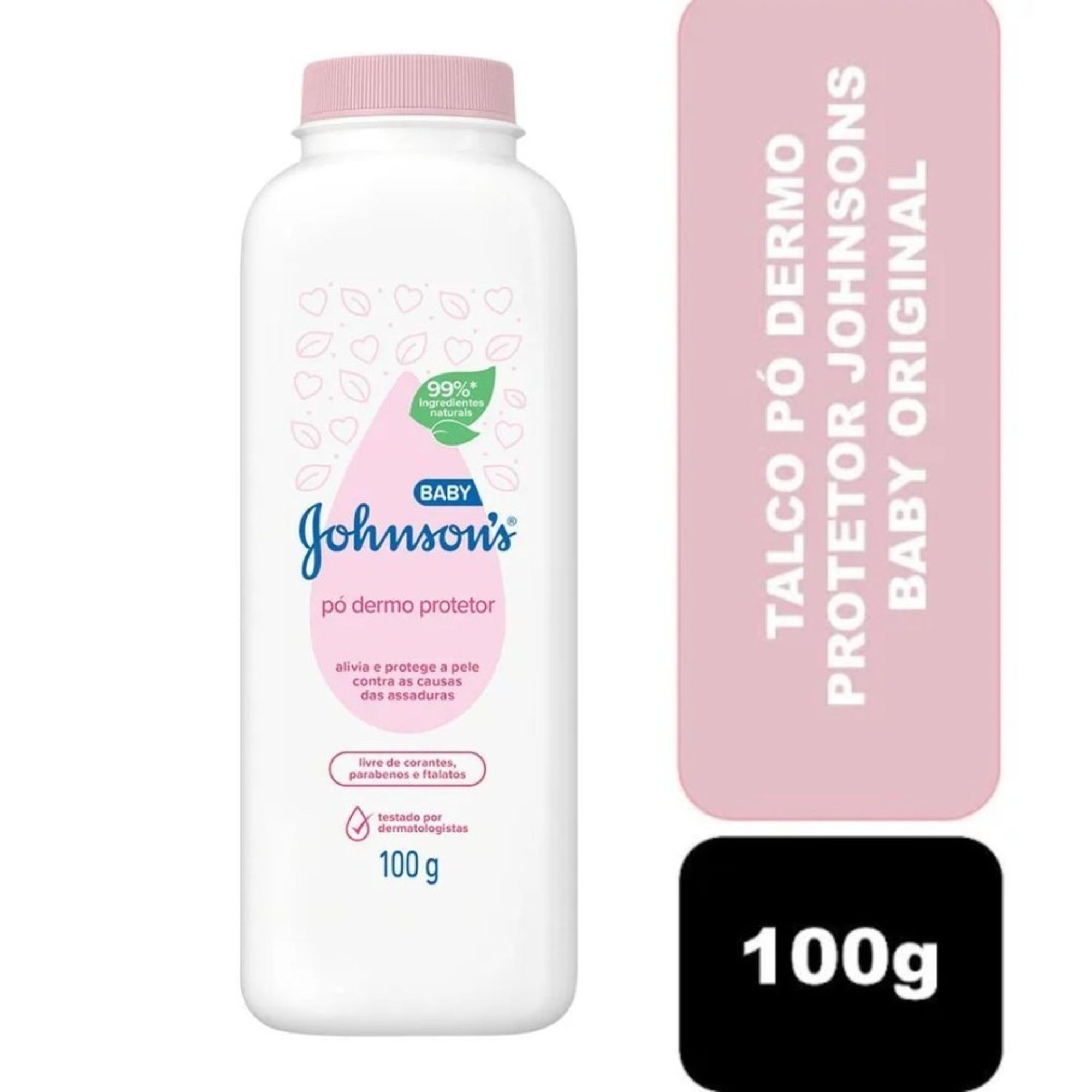 Talco Dermo Protetor Johnson's Baby 100g - Imagem 3