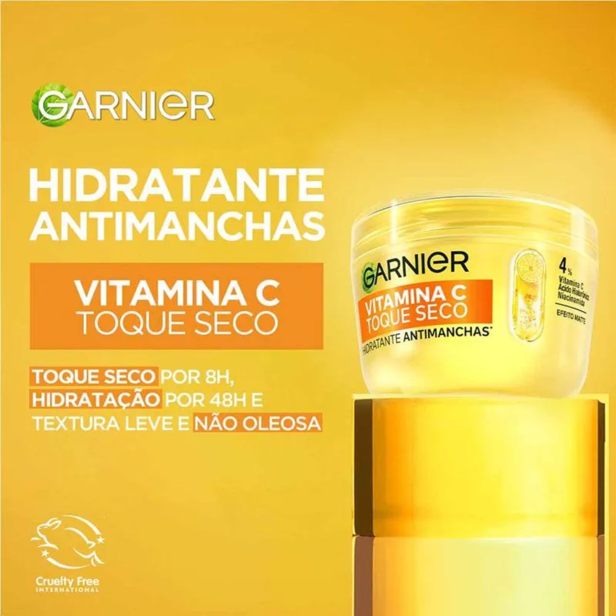 Hidratante Facial Antimanchas Garnier Vitamina C Toque Seco 85g - Imagem 3