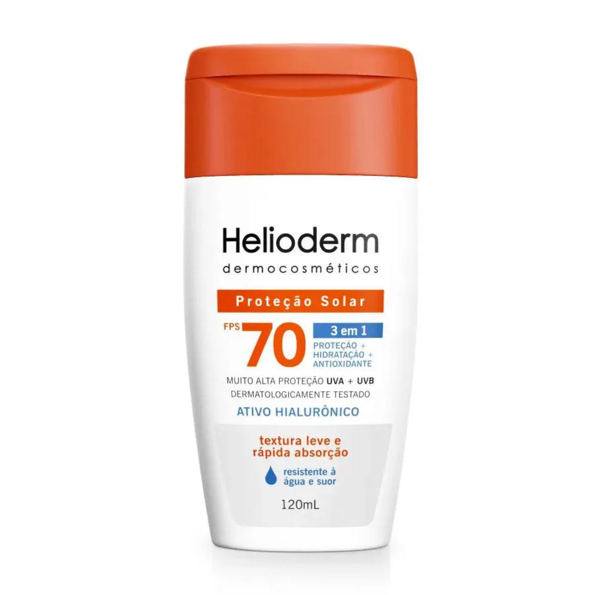 Protetor Solar Facial E Corporal Helioderm Fps70 120ml
