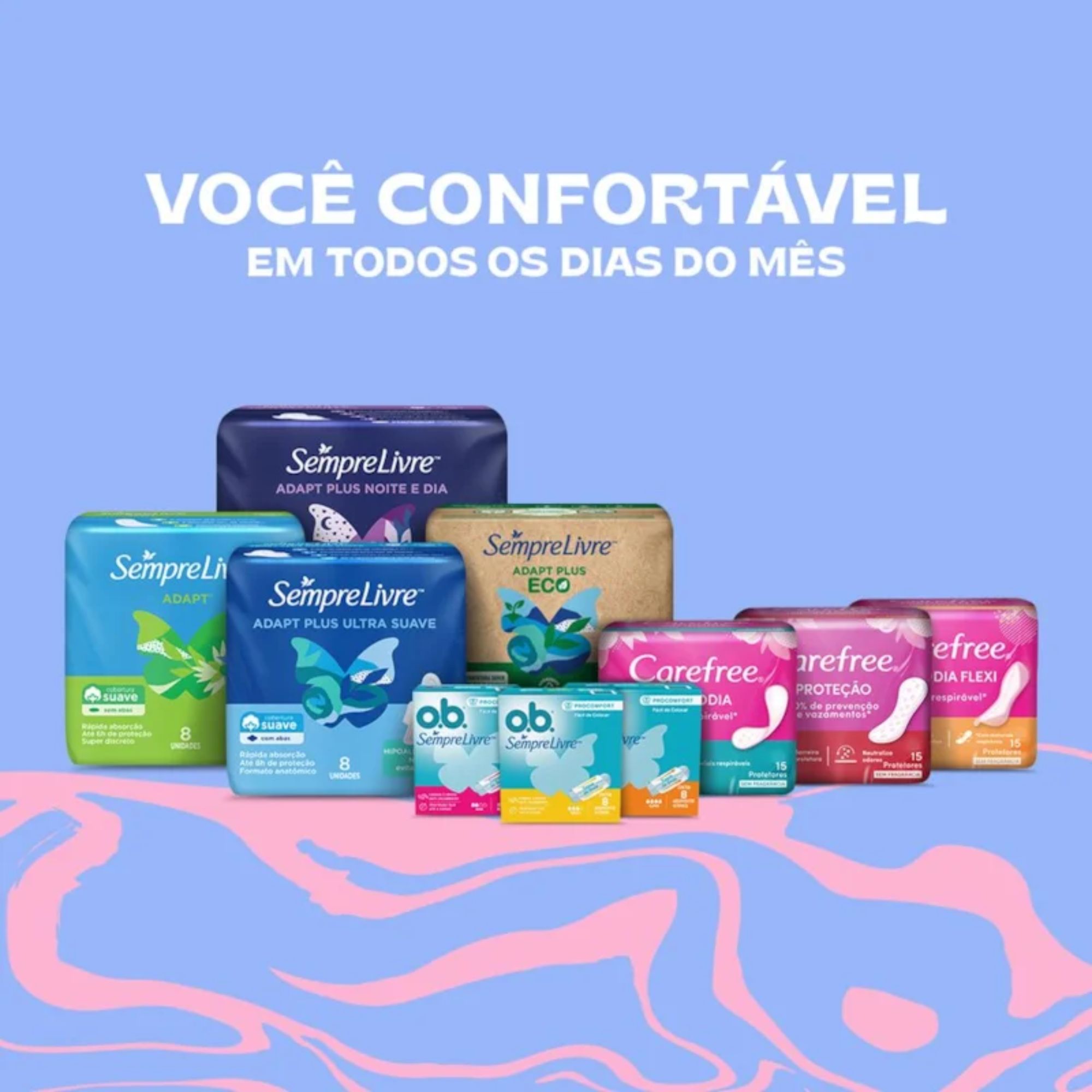 Absorvente Interno O.b. Sempre Livre Procomfort Médio 16 Unidades - Imagem 5