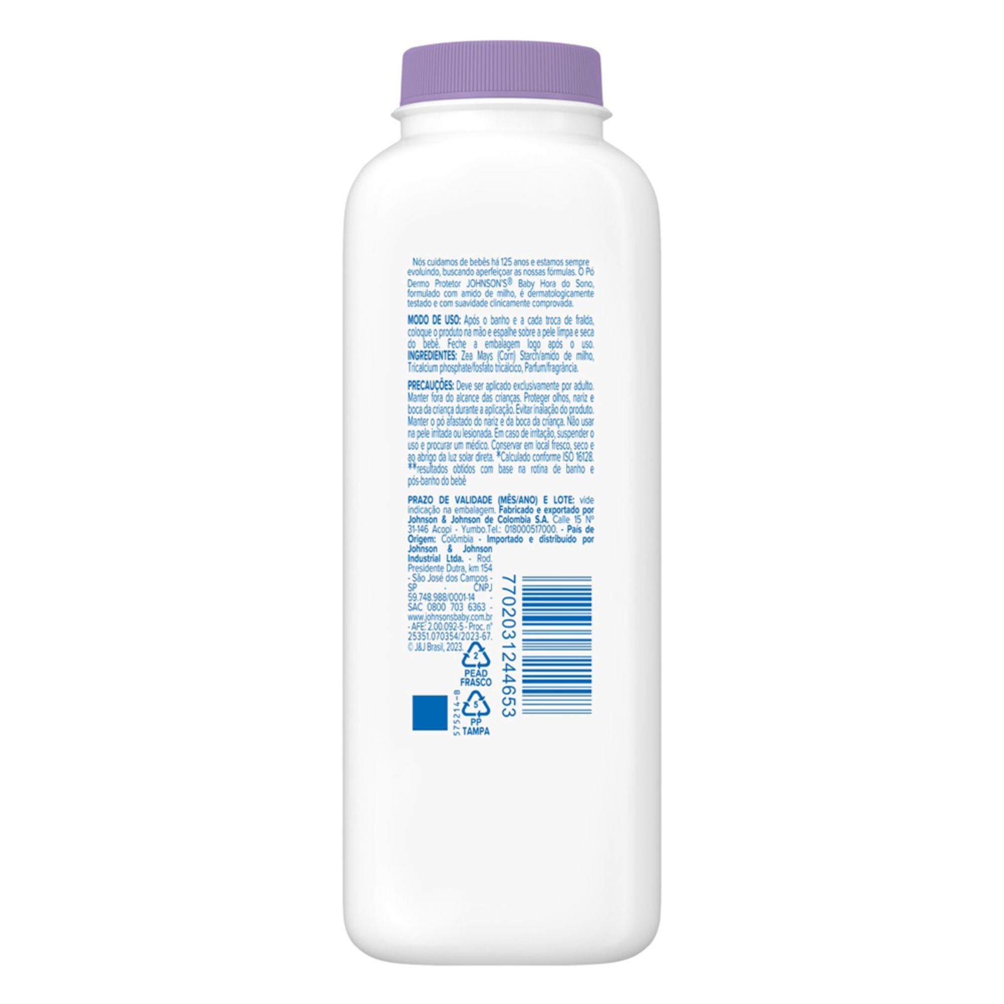 Talco Dermo Protetor Johnson's Baby Hora Do Sono 100g - Imagem 2