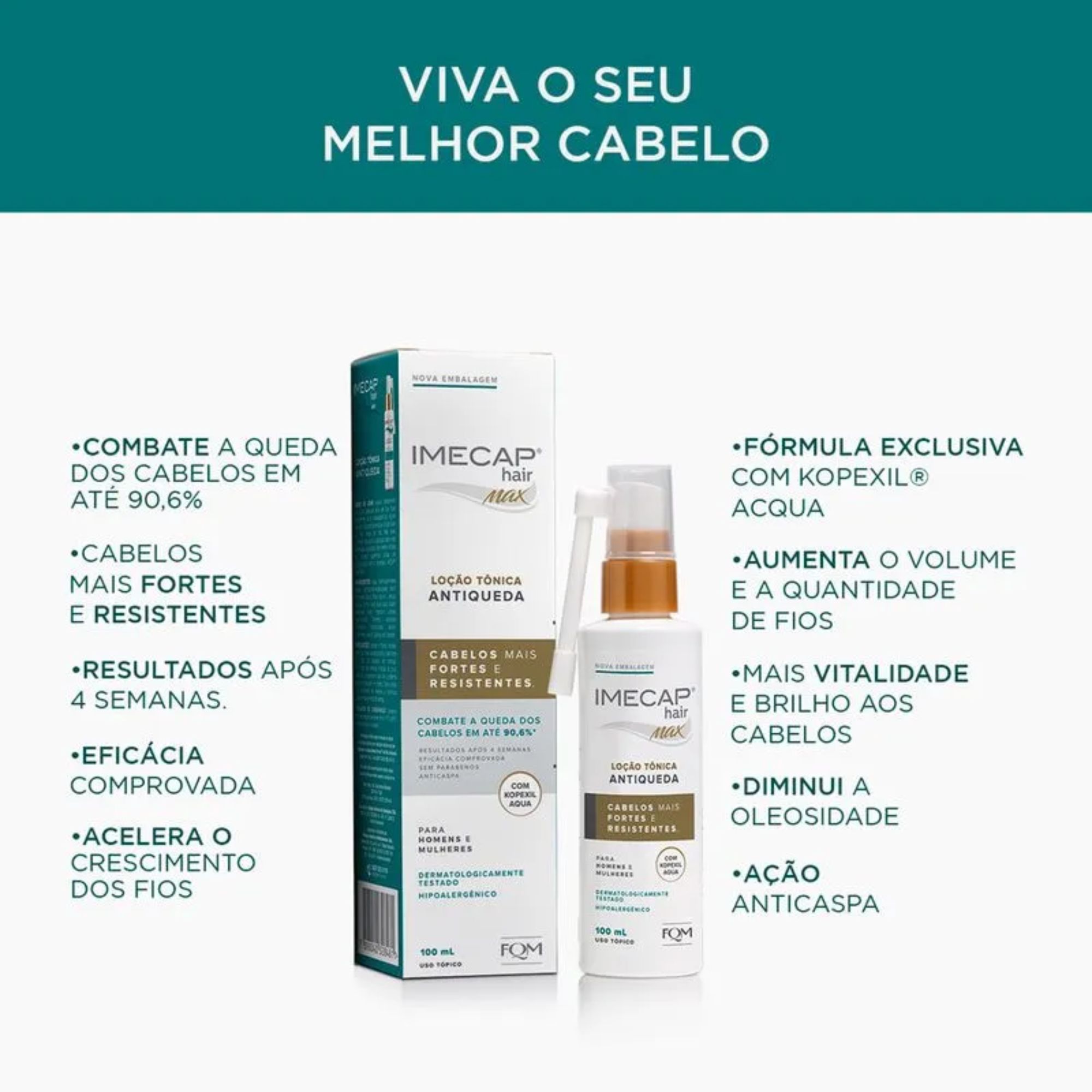 Loção Antiqueda Imecap Hair Max 100ml - Imagem 4