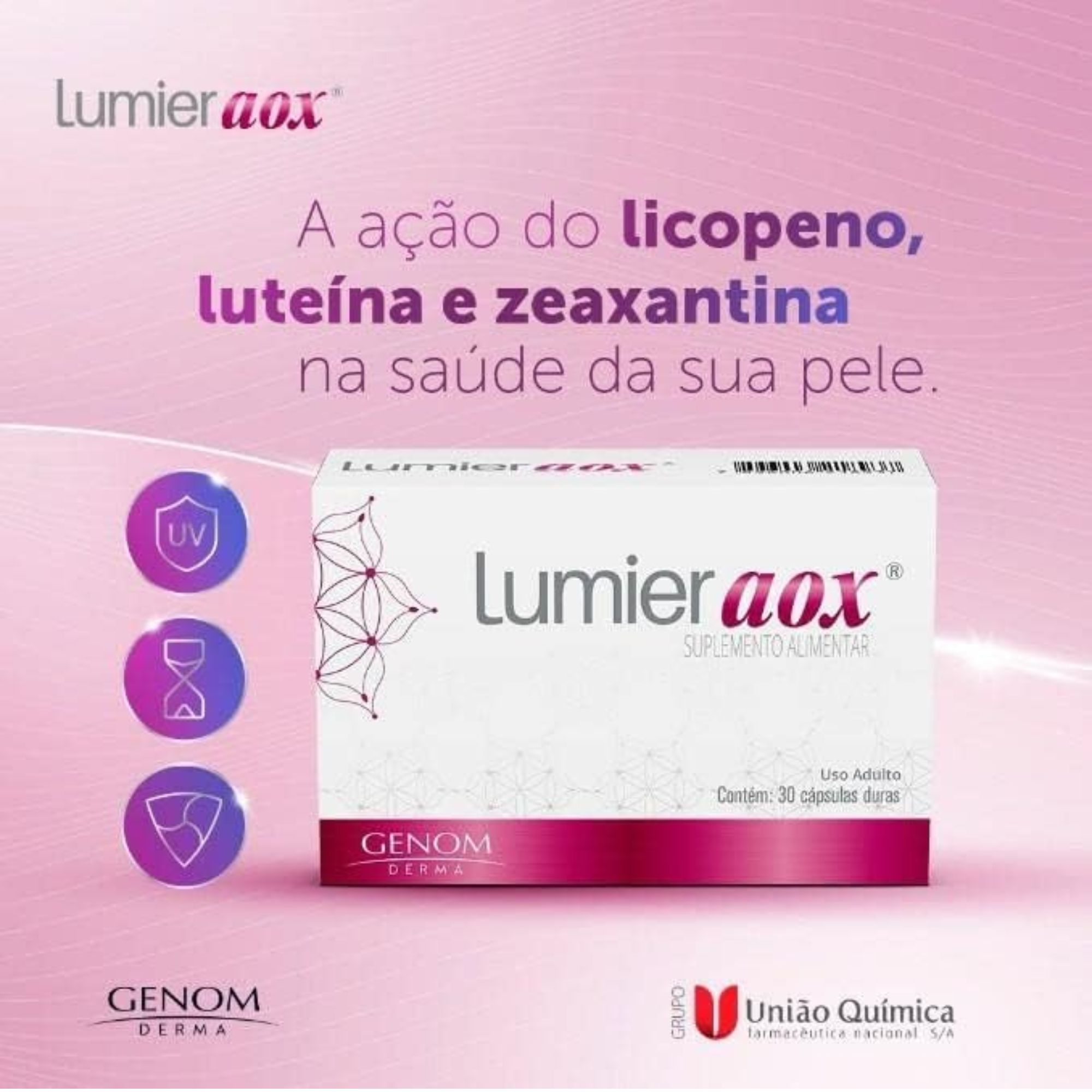 Suplemento Alimentar Lumier Aox 30 Cápsulas - Imagem 3