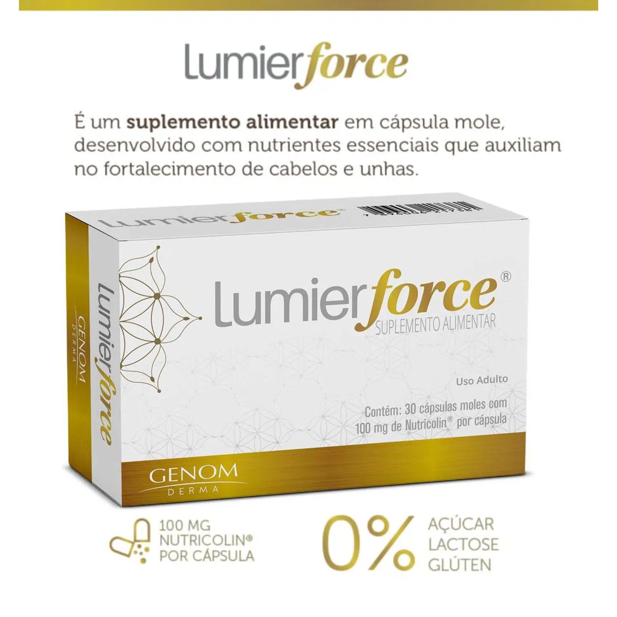 Suplemento Alimentar Lumier Force 30 Cápsulas - Imagem 2
