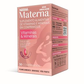 Materna Vitaminas & Minerais 30 Comprimidos