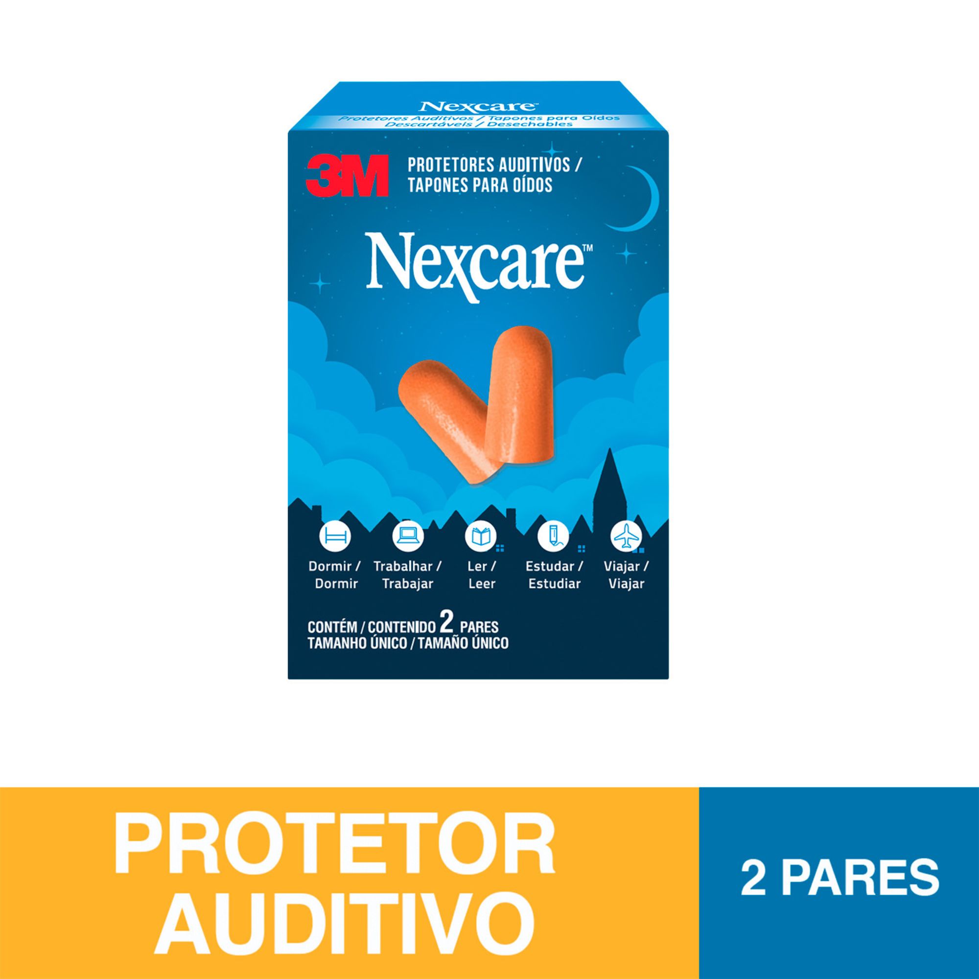 Protetor Auditivo Nexcare 2 Pares - Imagem 2