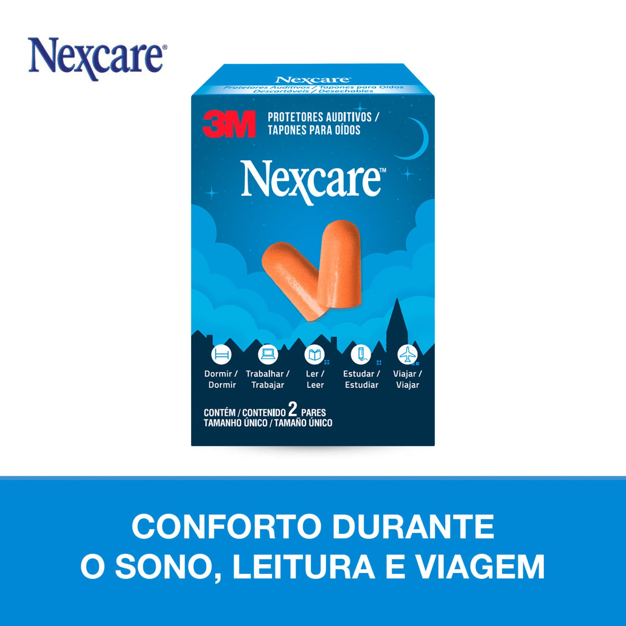 Protetor Auditivo Nexcare 2 Pares - Imagem 3