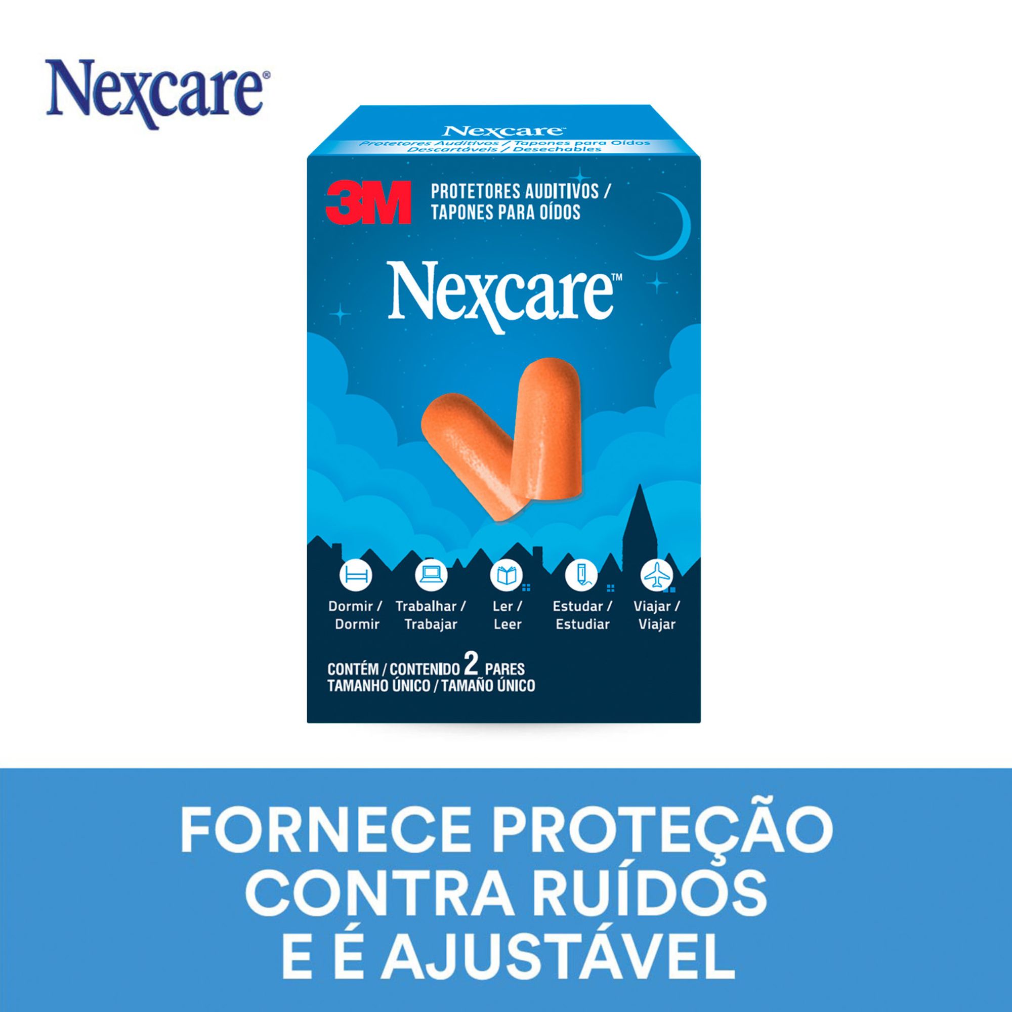Protetor Auditivo Nexcare 2 Pares - Imagem 4