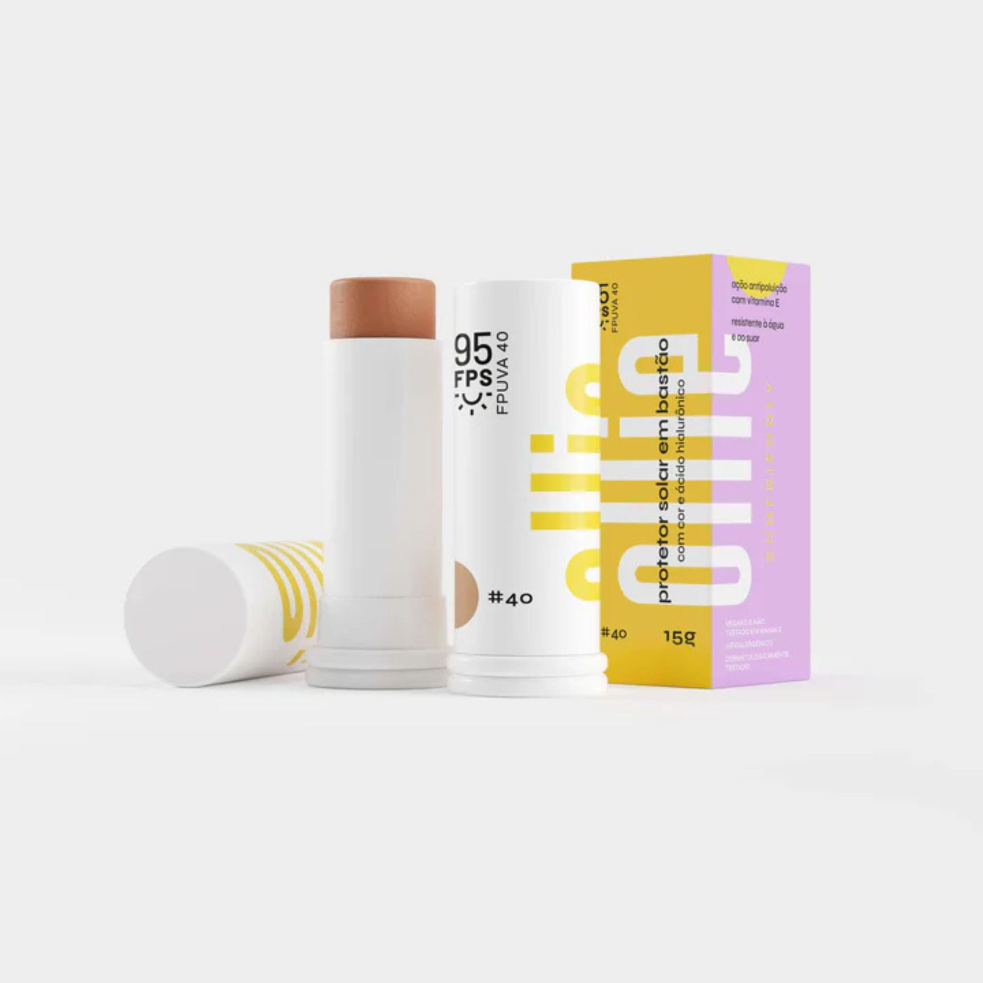 Protetor Solar Bastao Ollie Cor 40 Fps95 15g