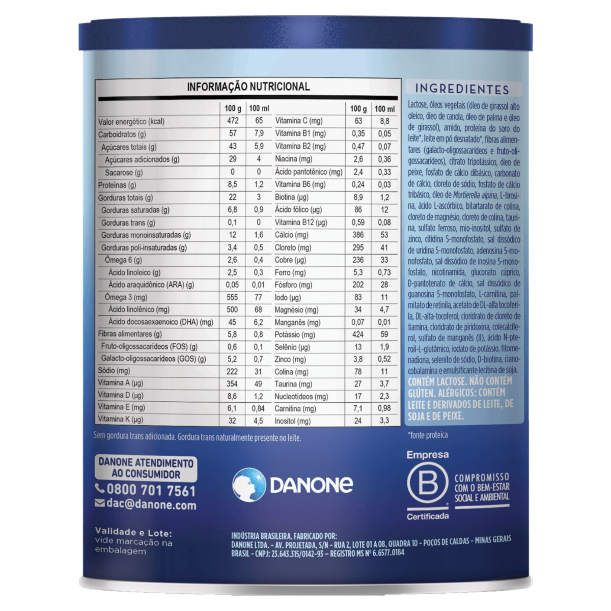 Fórmula Infantil Aptamil Espessado 0 A 36 Meses - 800g - Imagem 2