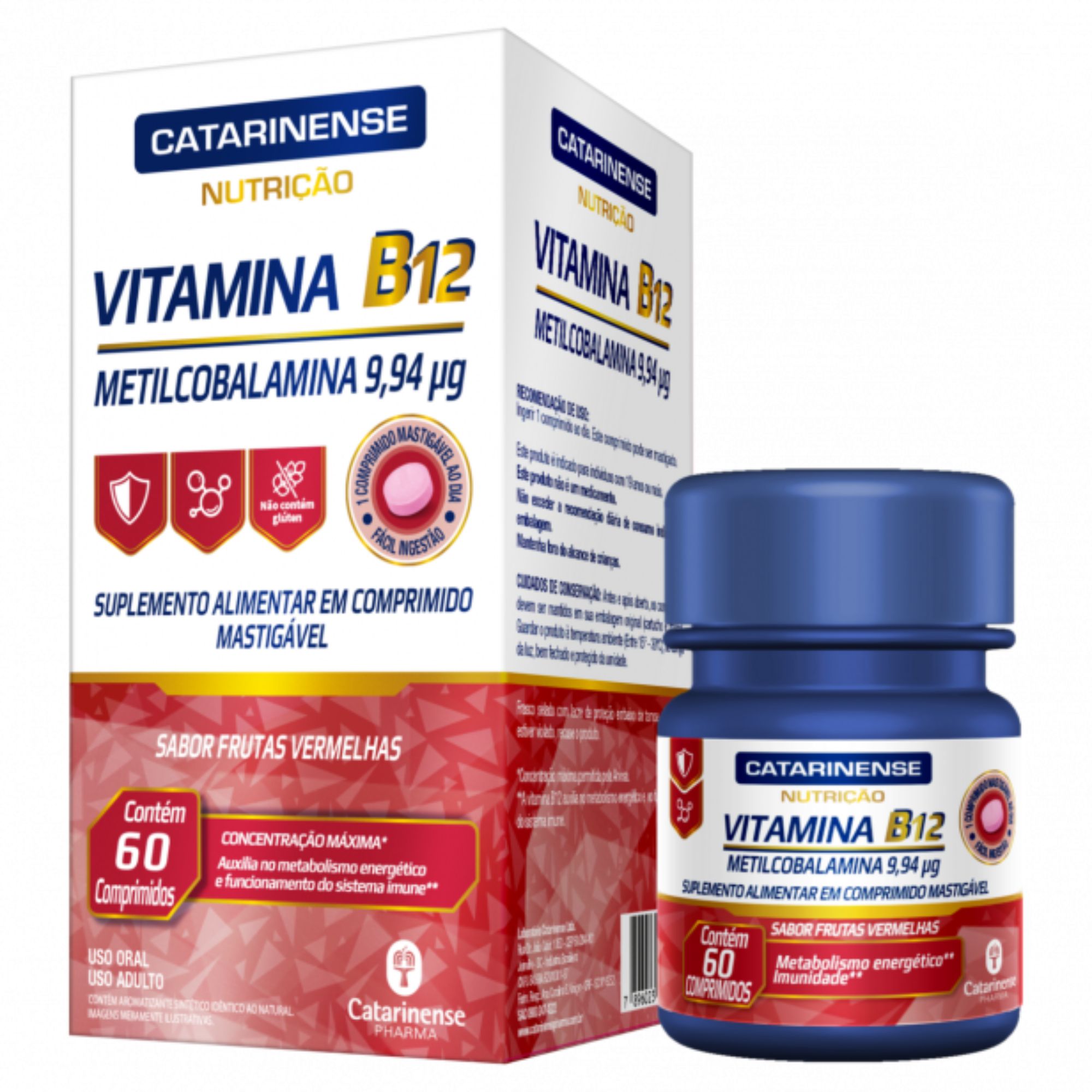 Vitamina B12 Catarinense 9,94mg 60 Comprimidos