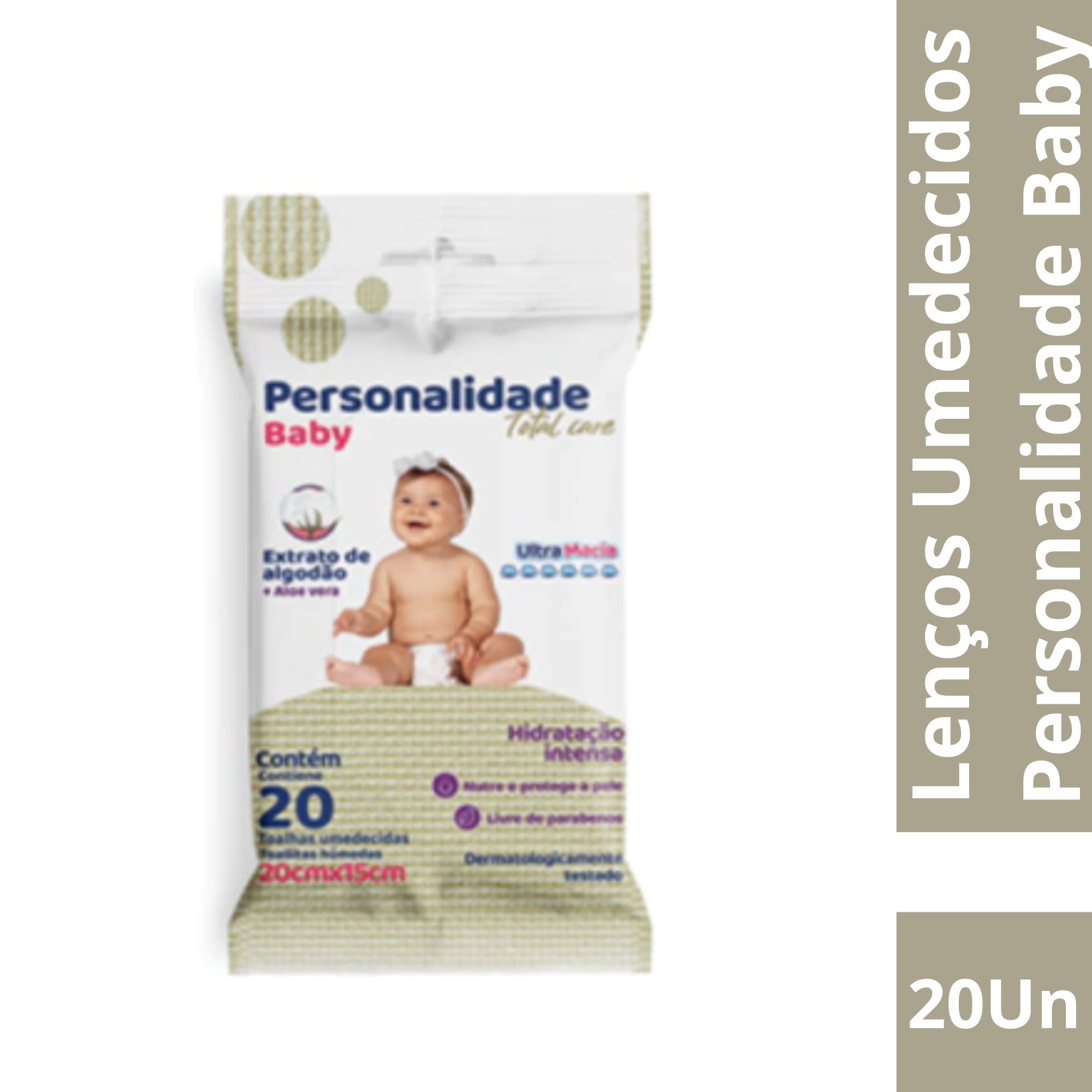 Lenços Umedecidos Personalidade Baby Pocket 20 Unidades - Imagem 2