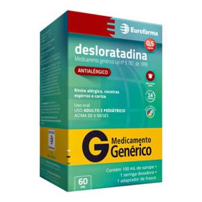 Desloratadina Xarope 60Ml Eurofarma