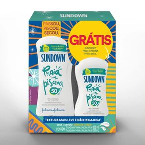 Kit Protetor Solar Sundown Praia&Piscina Fps 50 200Ml + 120Ml