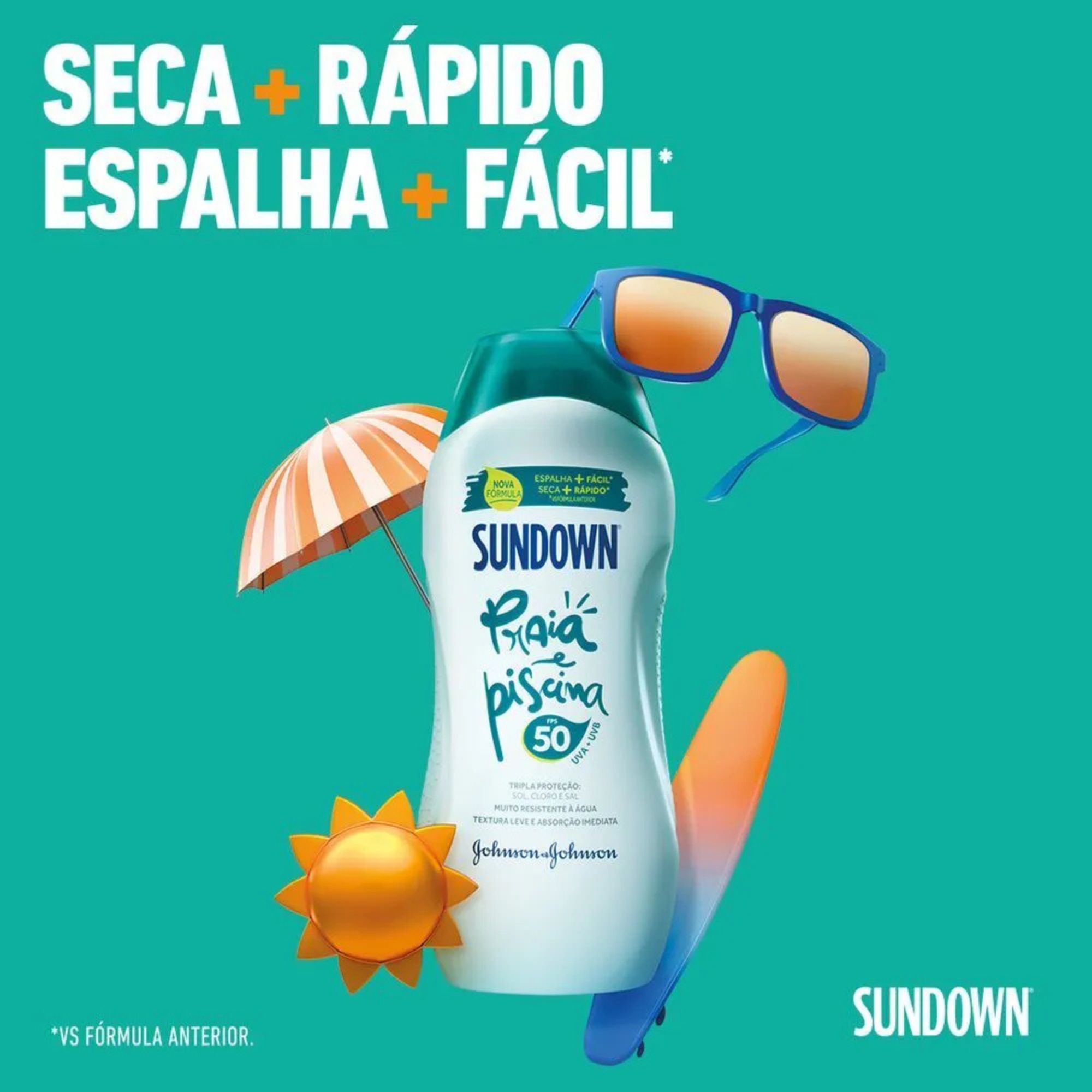 Kit Protetor Solar Sundown Praia&piscina Fps 50 200ml + 120ml - Imagem 3
