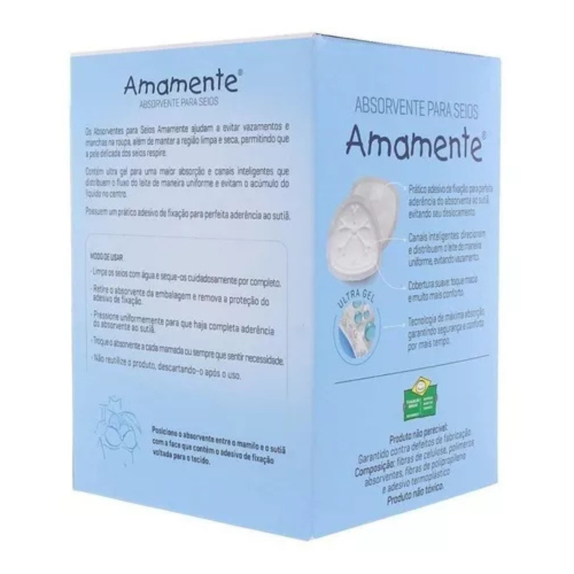 Absorvente Para Seios Amamente 30 Unidades - Imagem 2