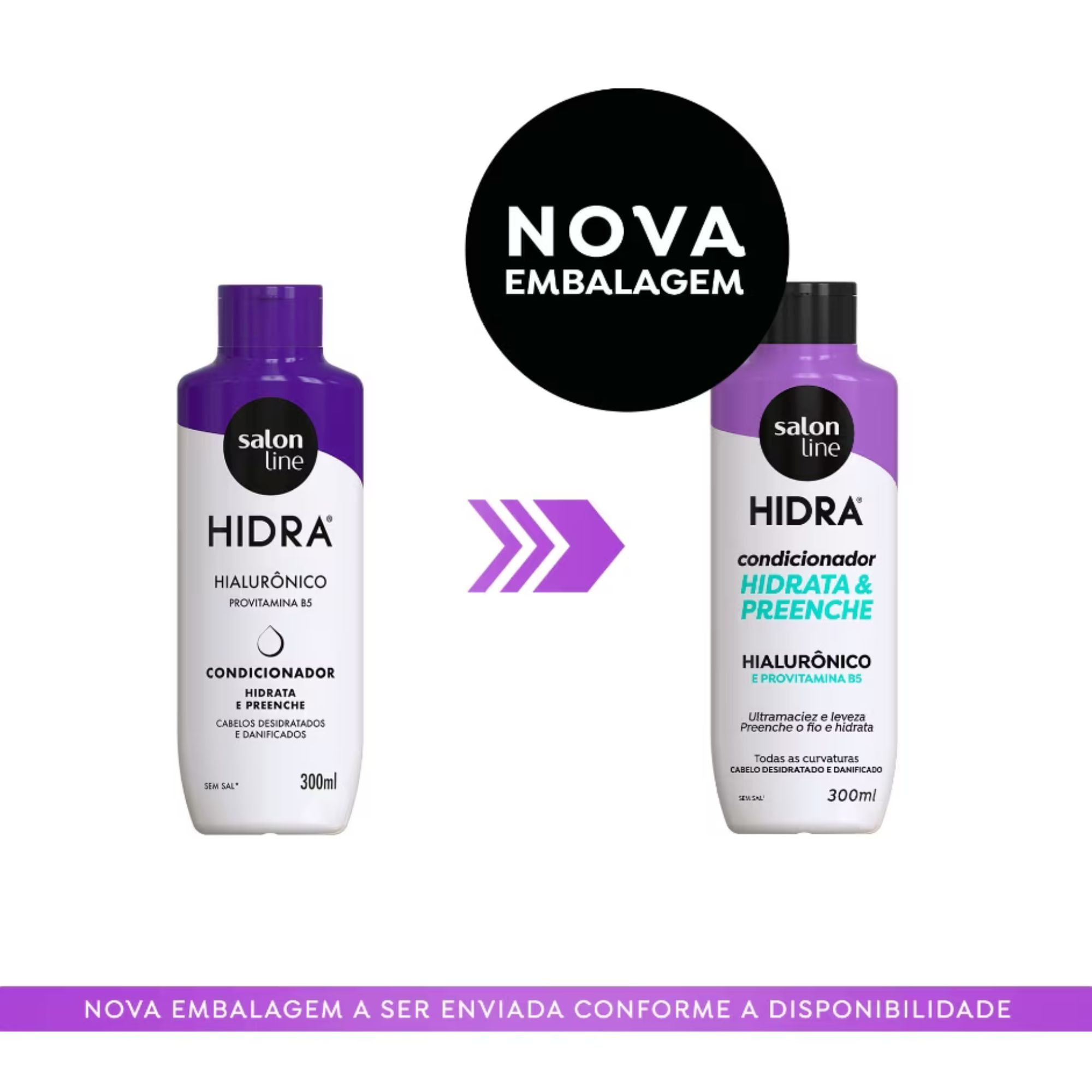 Kit Shampoo E Condicionador Salon Line Hidra Hialurônico 300ml - Imagem 4