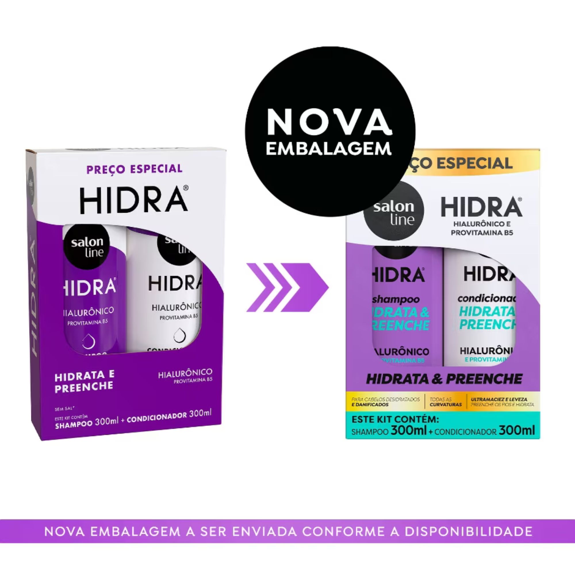 Kit Shampoo E Condicionador Salon Line Hidra Hialurônico 300ml - Imagem 5