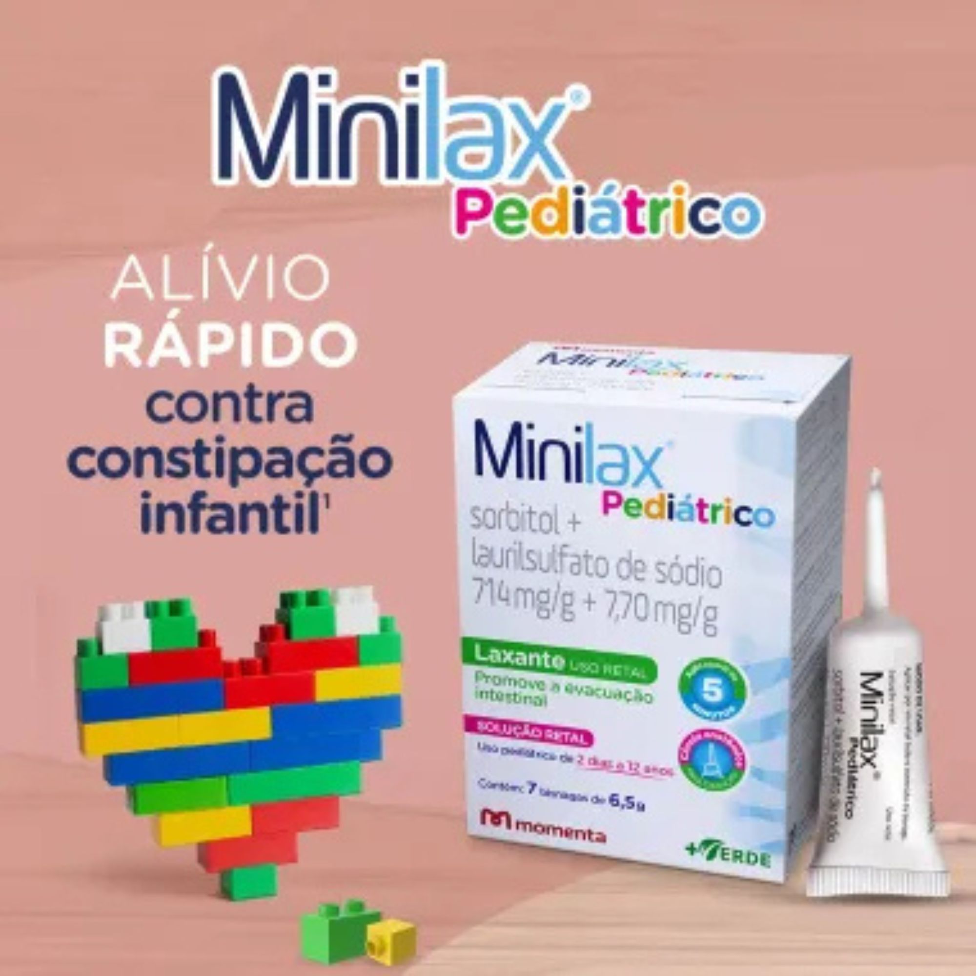 Minilax Pediátrico Solução Retal 7 Bisnagas De 6,5g - Imagem 3
