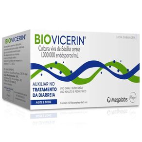 Probiótico Biovicerin Megalab 12 Flaconetes 5Ml