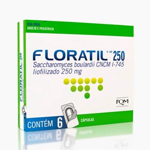 Probiótico Floratil 250Mg 6 Cápsulas