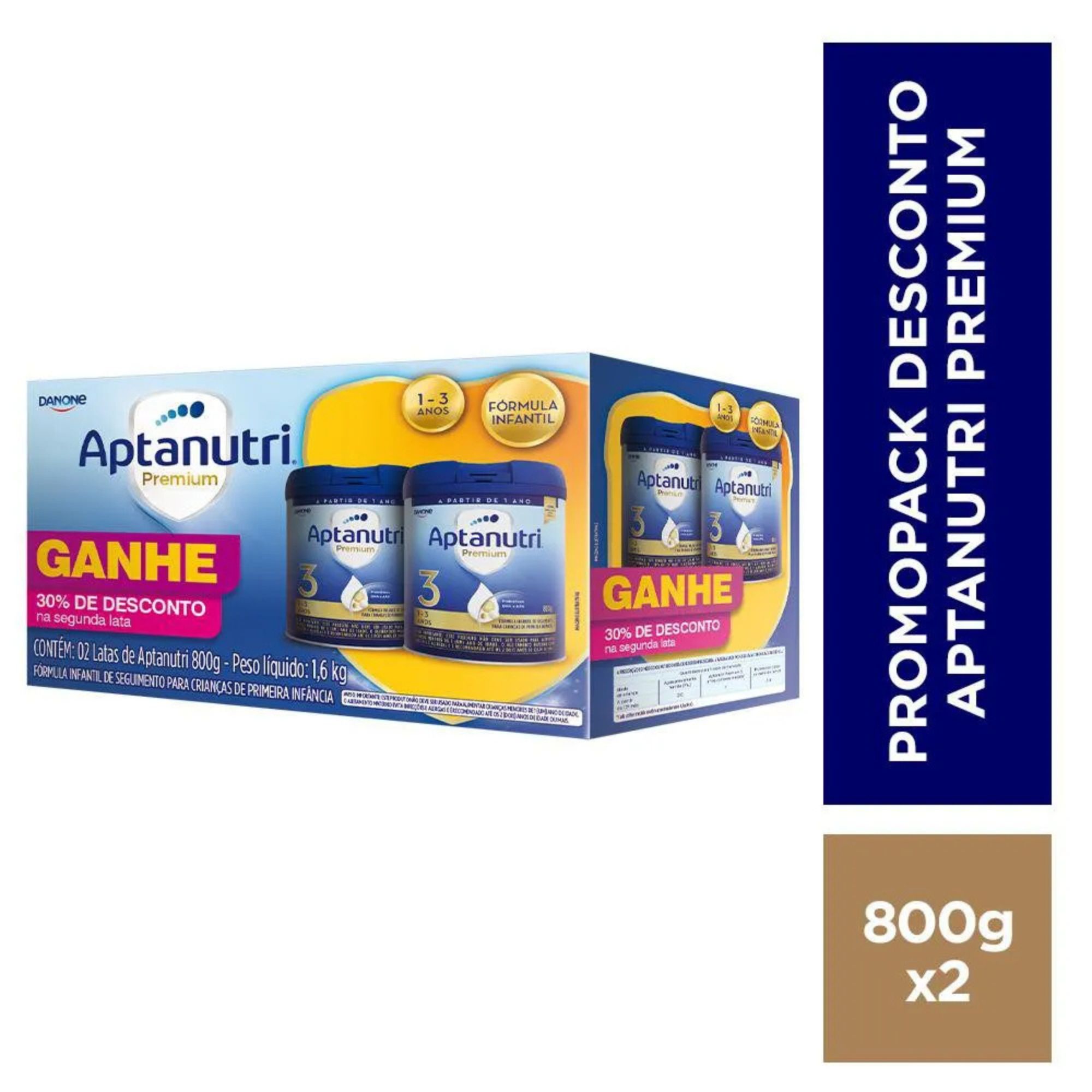 Aptanutri Premium 3 C/2 Latas 800g 30% Desconto Na 2ª Lata - Imagem 2