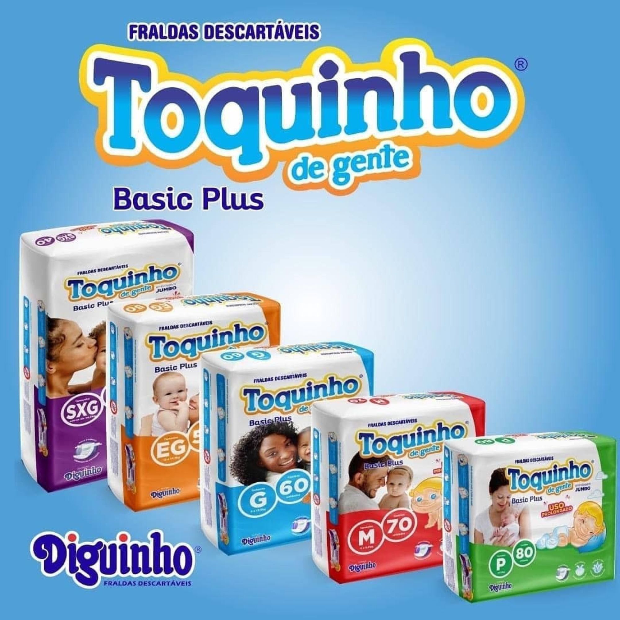 Fralda Infantil Toquinho Basic Plus P 80 Unidades - Imagem 3