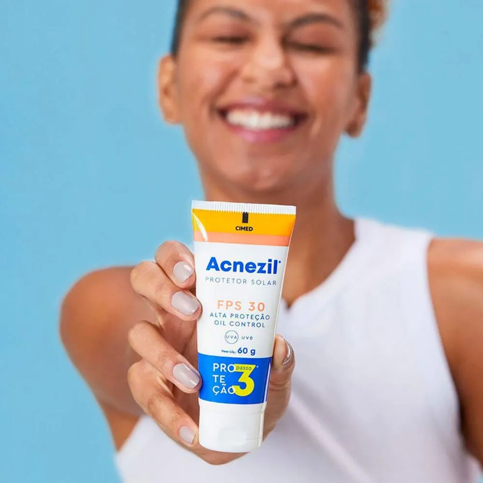 Protetor Solar Facial Acnezil Fps 30 Cimed Oil Control 60g - Imagem 4