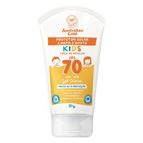 Protetor Solar Corporal Gel Creme Fps 70 Australian Gold Kids 120Ml
