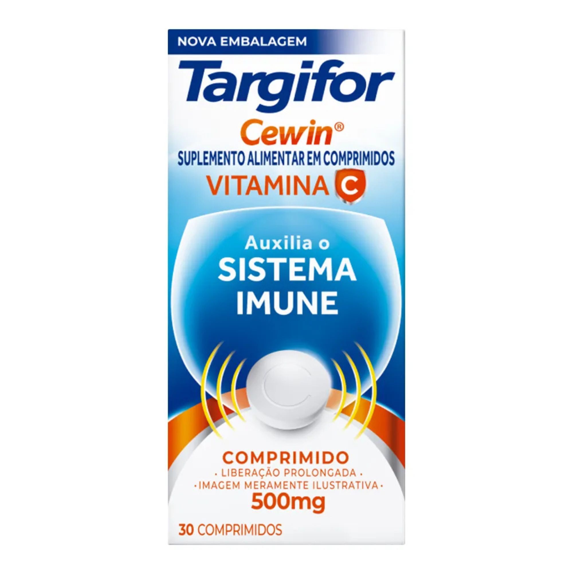 Targifor Cewin Vitamina C 500mg 30 Comprimidos