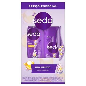 Kit Seda Liso Perfeito Shampoo 300Ml + Condicionador 190Ml