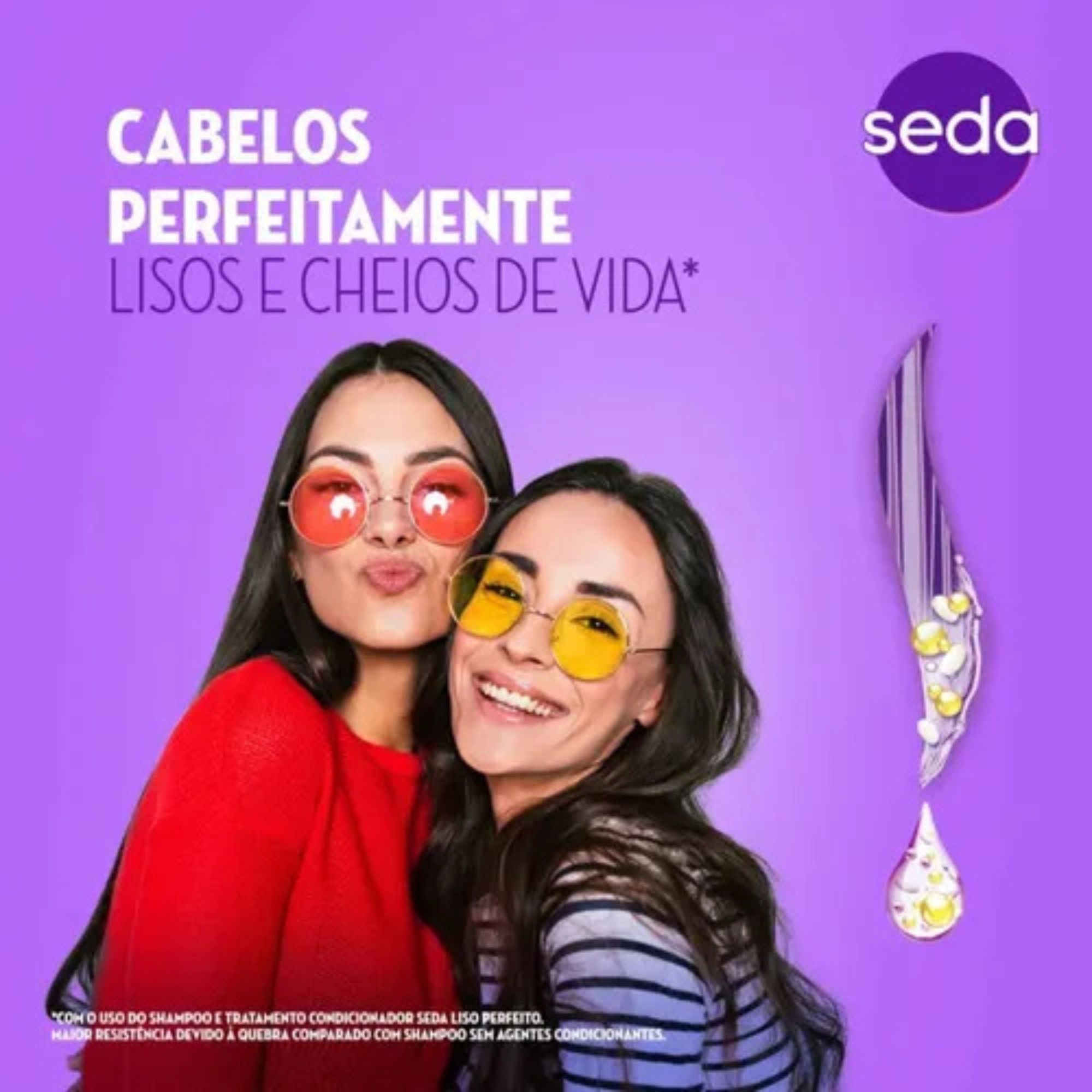 Kit Seda Liso Perfeito Shampoo 300ml + Condicionador 190ml - Imagem 5