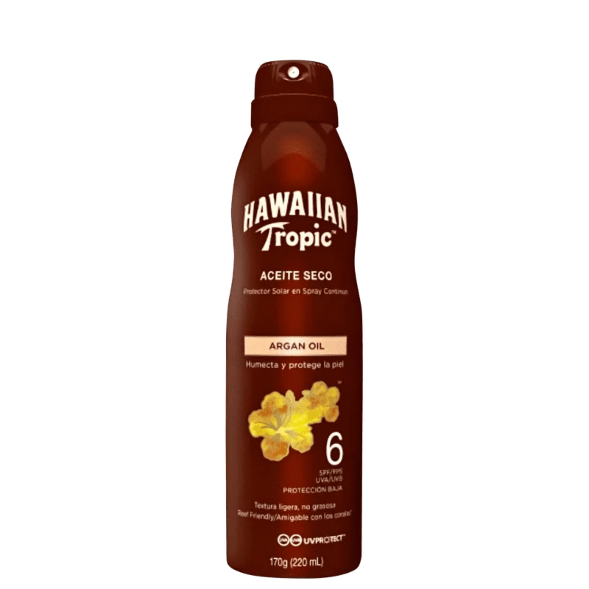 Protetor Solar Spray Hawaiian Tropic Aceite Seco Fps 6 170g
